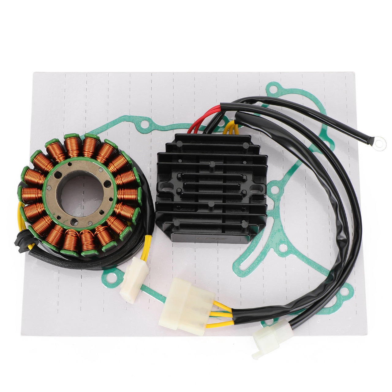 Magneto Coil Stator + Voltage Regulator + Gasket Assy Fit for Husqvarna Vitpilen Svartpilen 401 18-21 Svartpilen 250 20-21