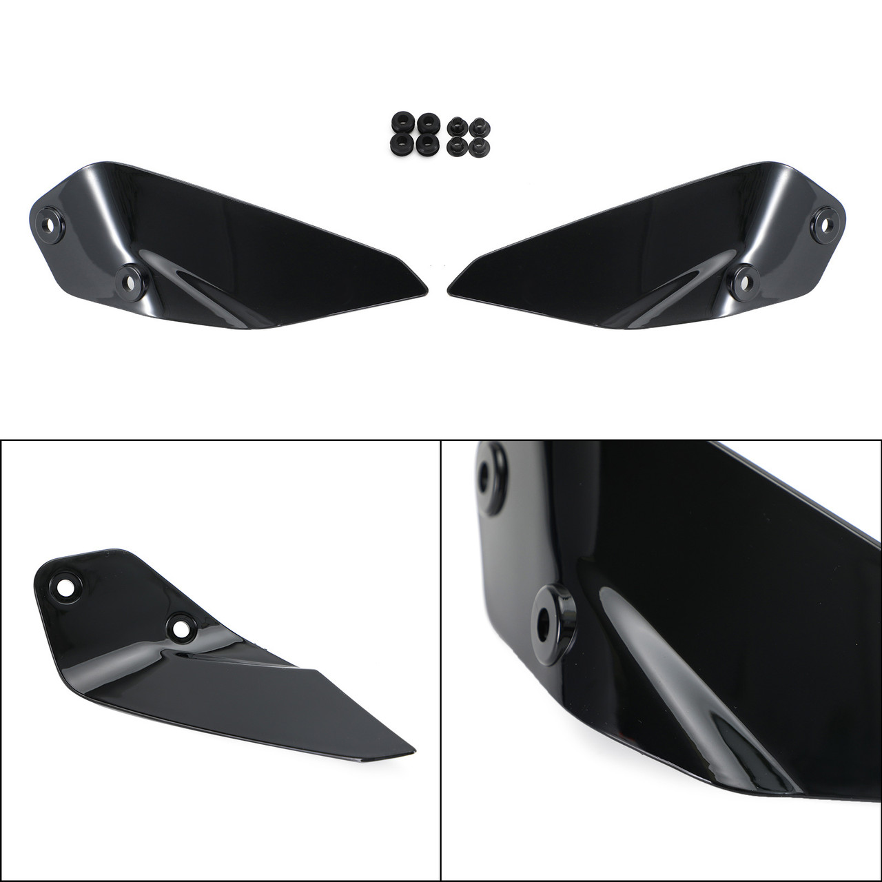 Windshield Plate Side Panels Fit for BMW R1200GS ADV 2014-2020 R1250GS ADV 2019-2021 Black