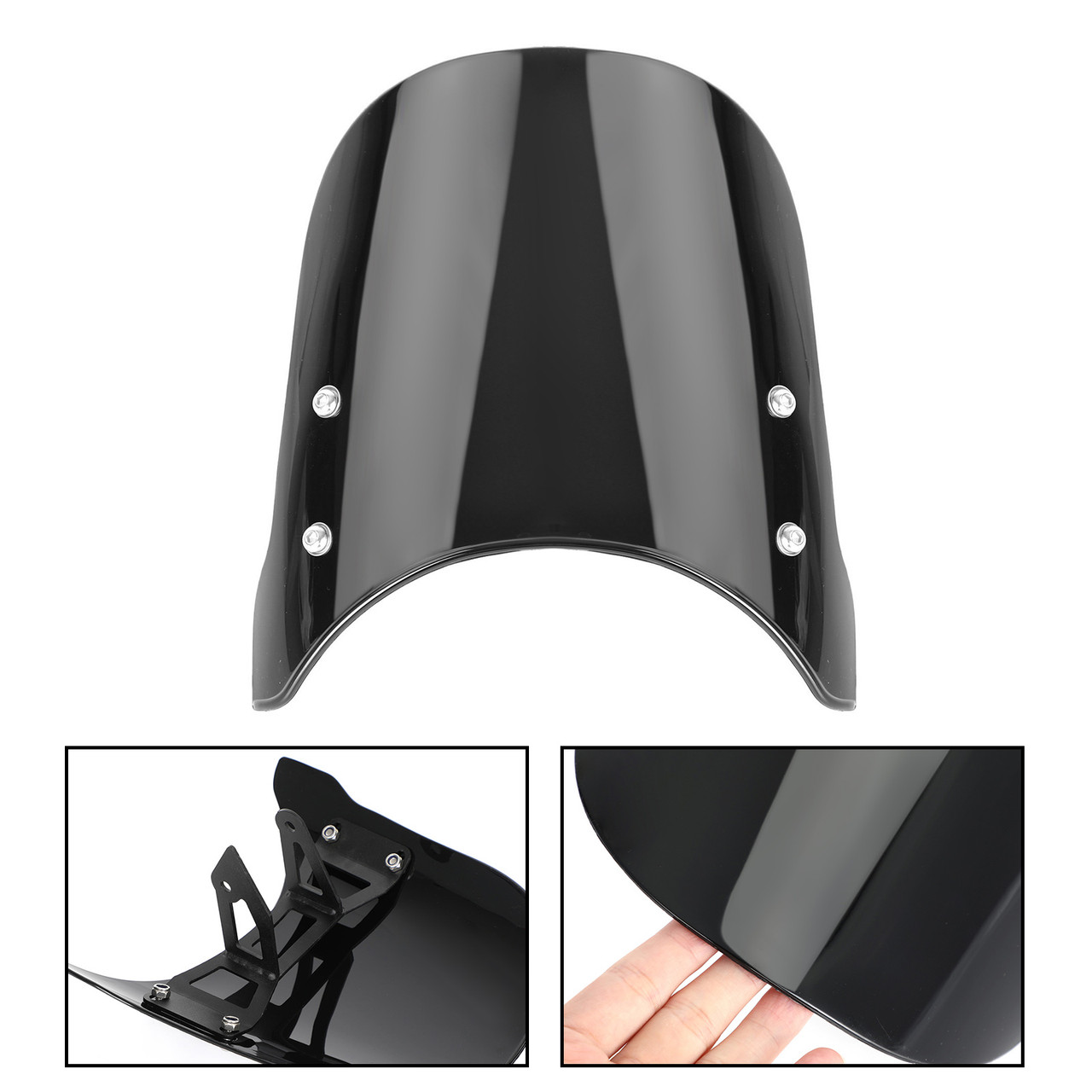 Windshield WindScreen Fit for HONDA CB650R 2018-2020 Black