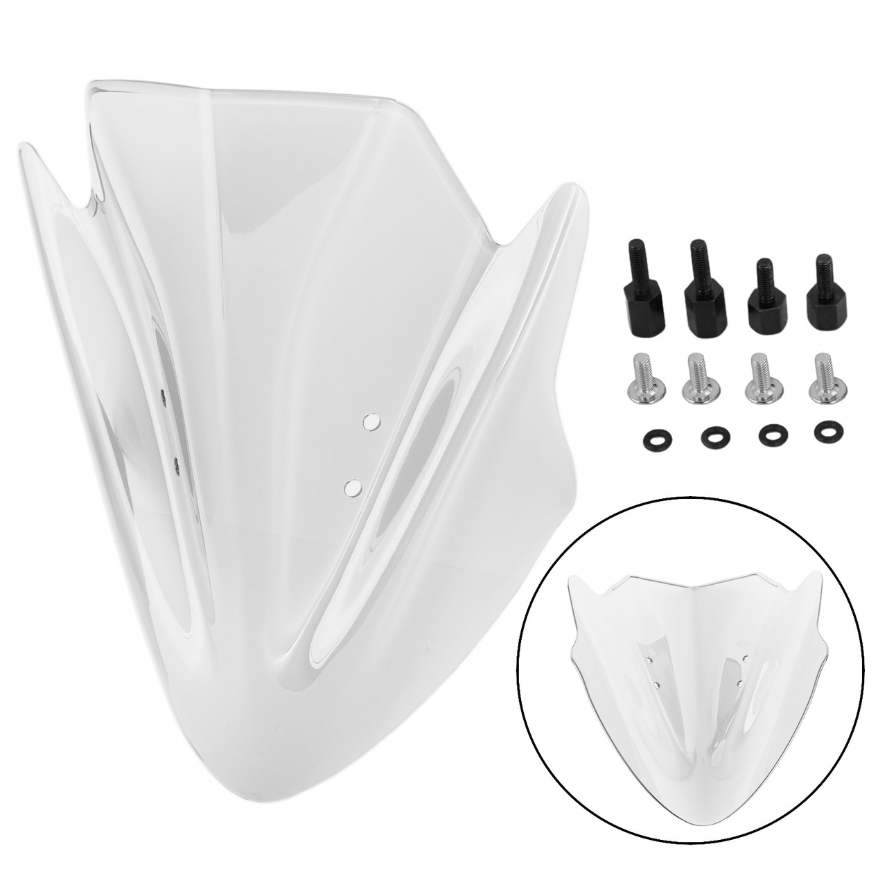 Windshield Windscreen Protector Fit for Kawasaki ER6N ER-6N 2012-2016 Clear