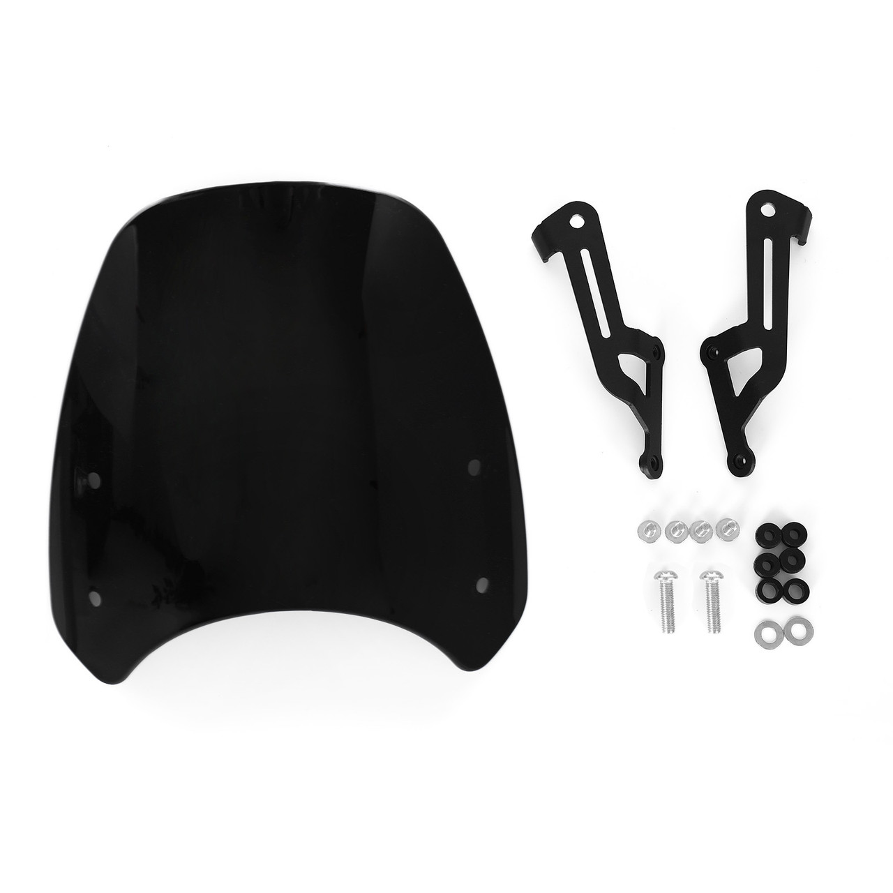 ABS Windshield Windscreen Fit for Triumph Speed Twin 1200 2019-2021 Black