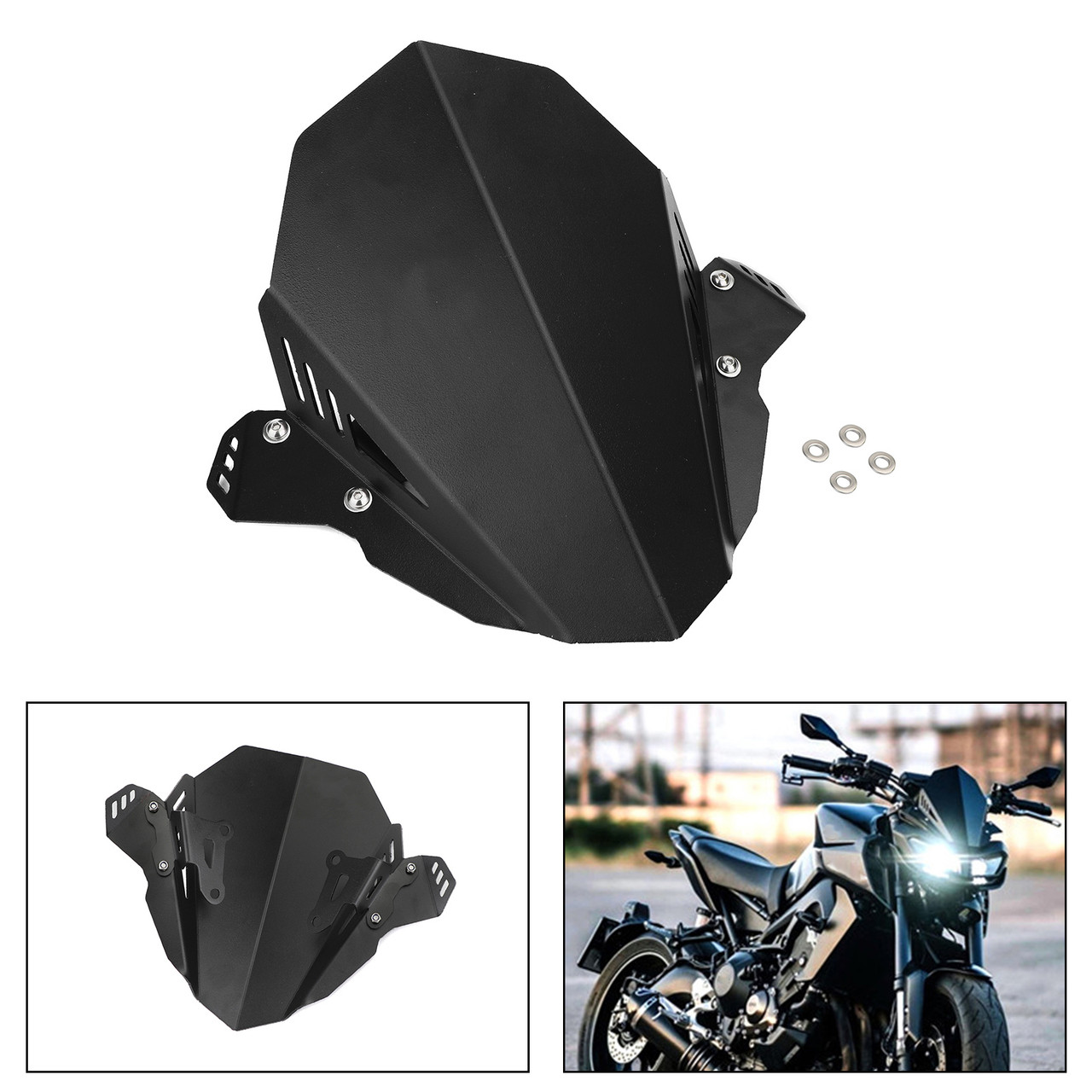 Windscreen Windshield Fit for YAMAHA MT-09 FZ-09 2017-2020 - Mad