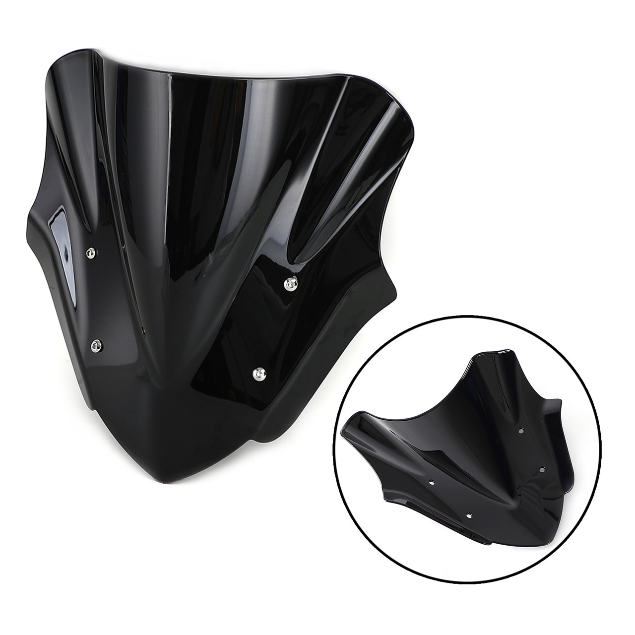 Windscreen Windshield Shield Protector Fit for Yamaha MT-09 2017-2020 Black