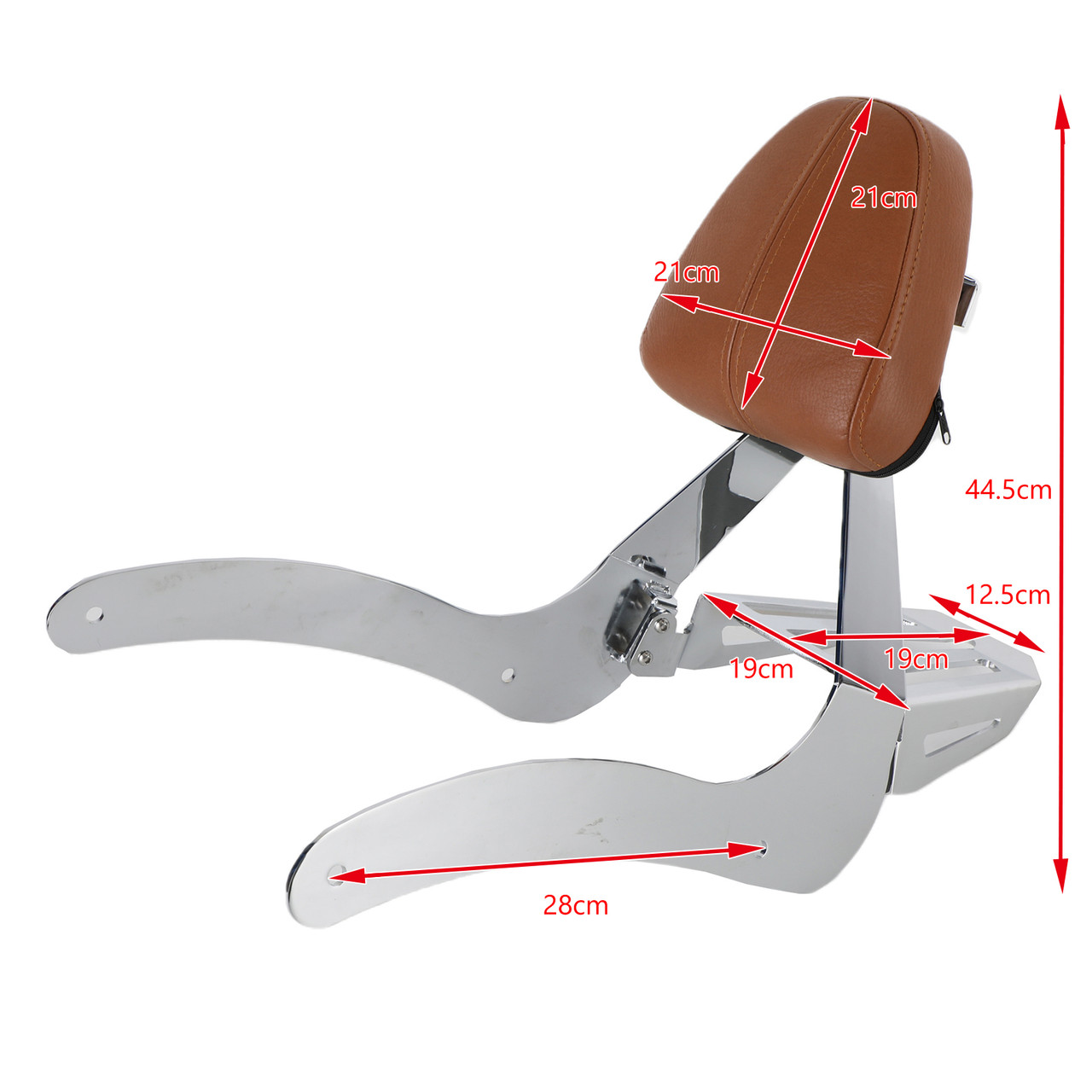 Passenger Backrest Sissy Bar fit for Indian Scout 2015-2020 Scout Sixty ABS Chrome