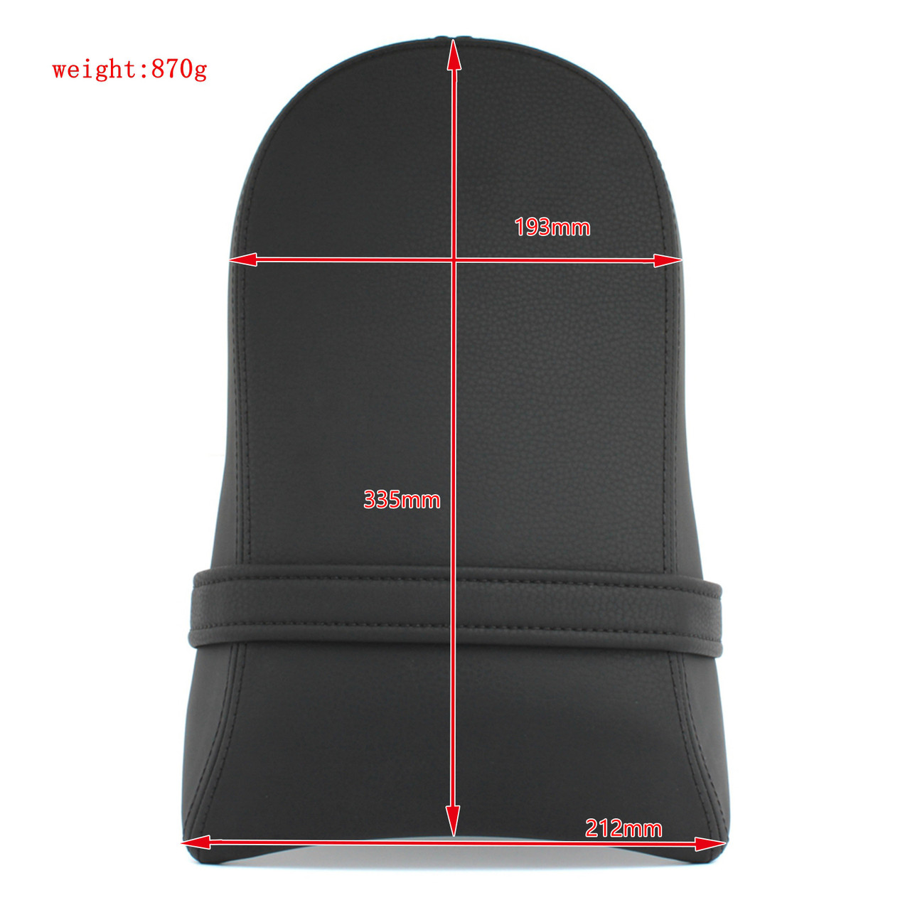 Rear Seat Passenger Seat Cushion Pu Black Fits For Bmw 1800 R18 2020-2021