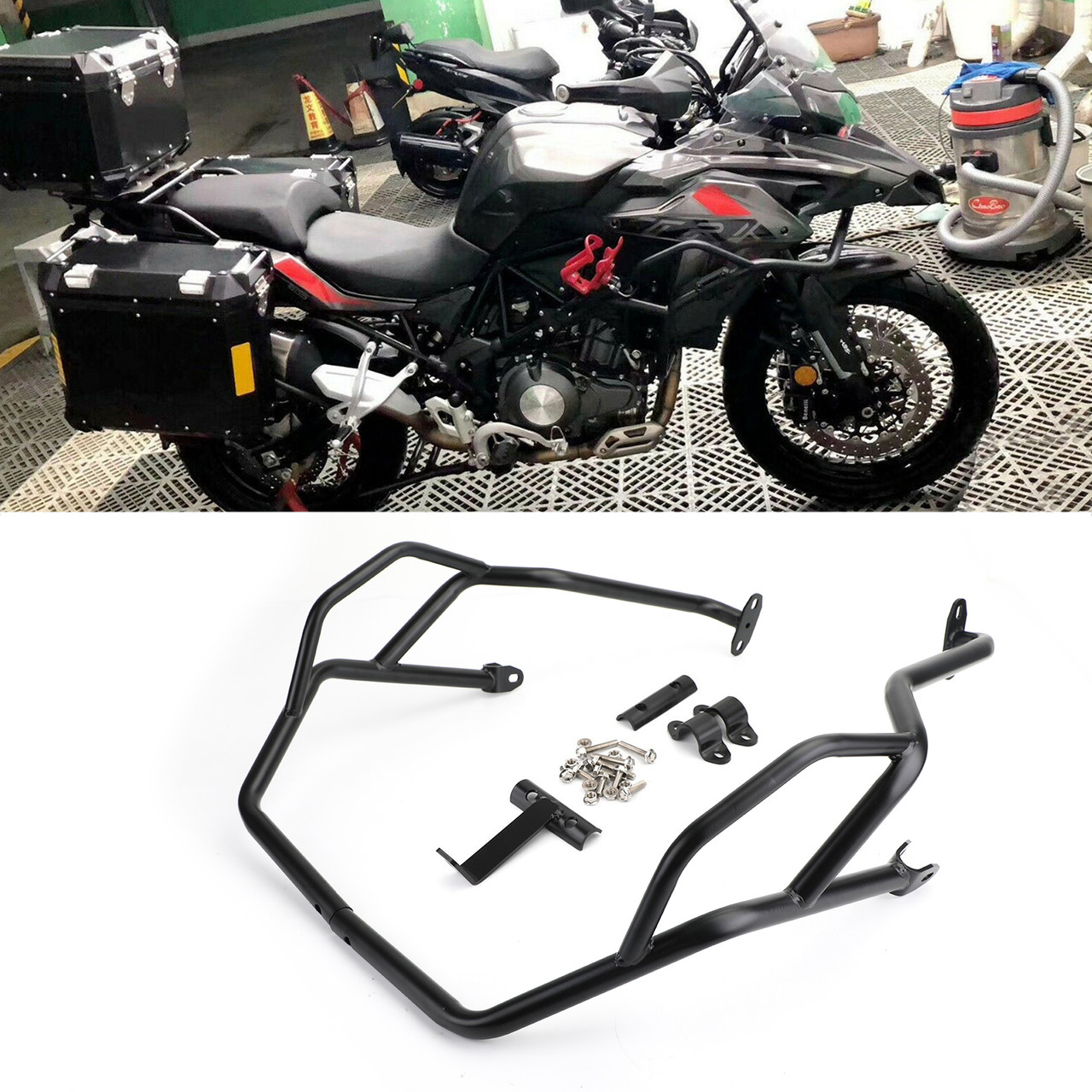 Highway Crash Bar Engine Guard Protector Fit for Benelli TRK502 TRK502X 17-20