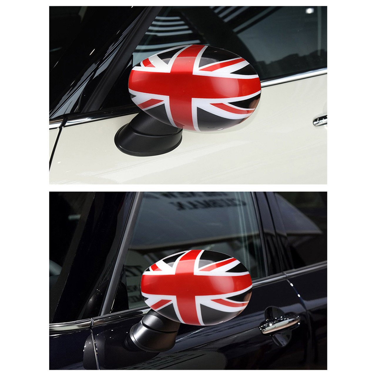 Union Jack UK Flag Mirror Covers for MINI Cooper F54 F55 F56 F57 F60 Black/Red