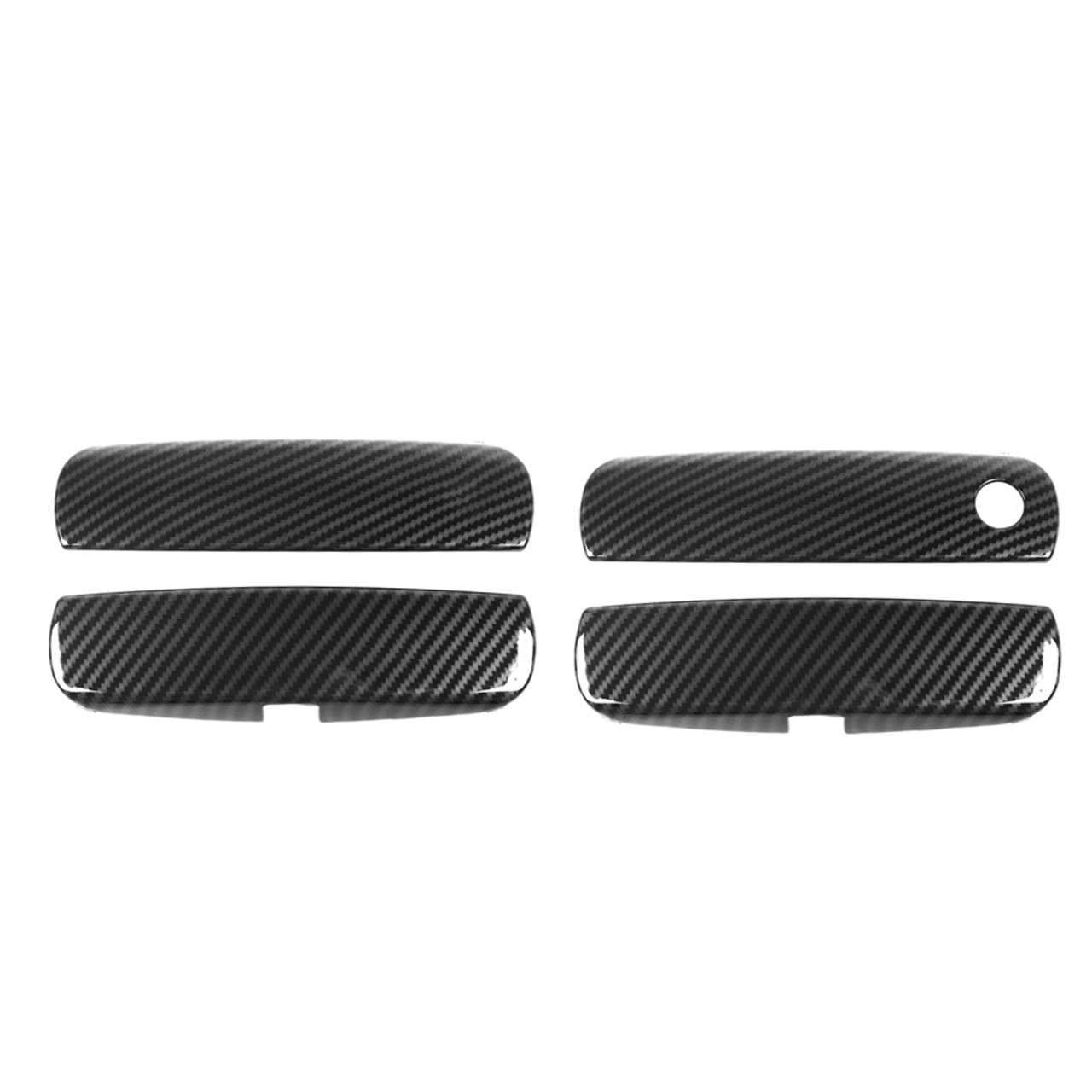 4x Carbon Fiber Door Handles Trim Cover Sticker Decals For Charger 2010+