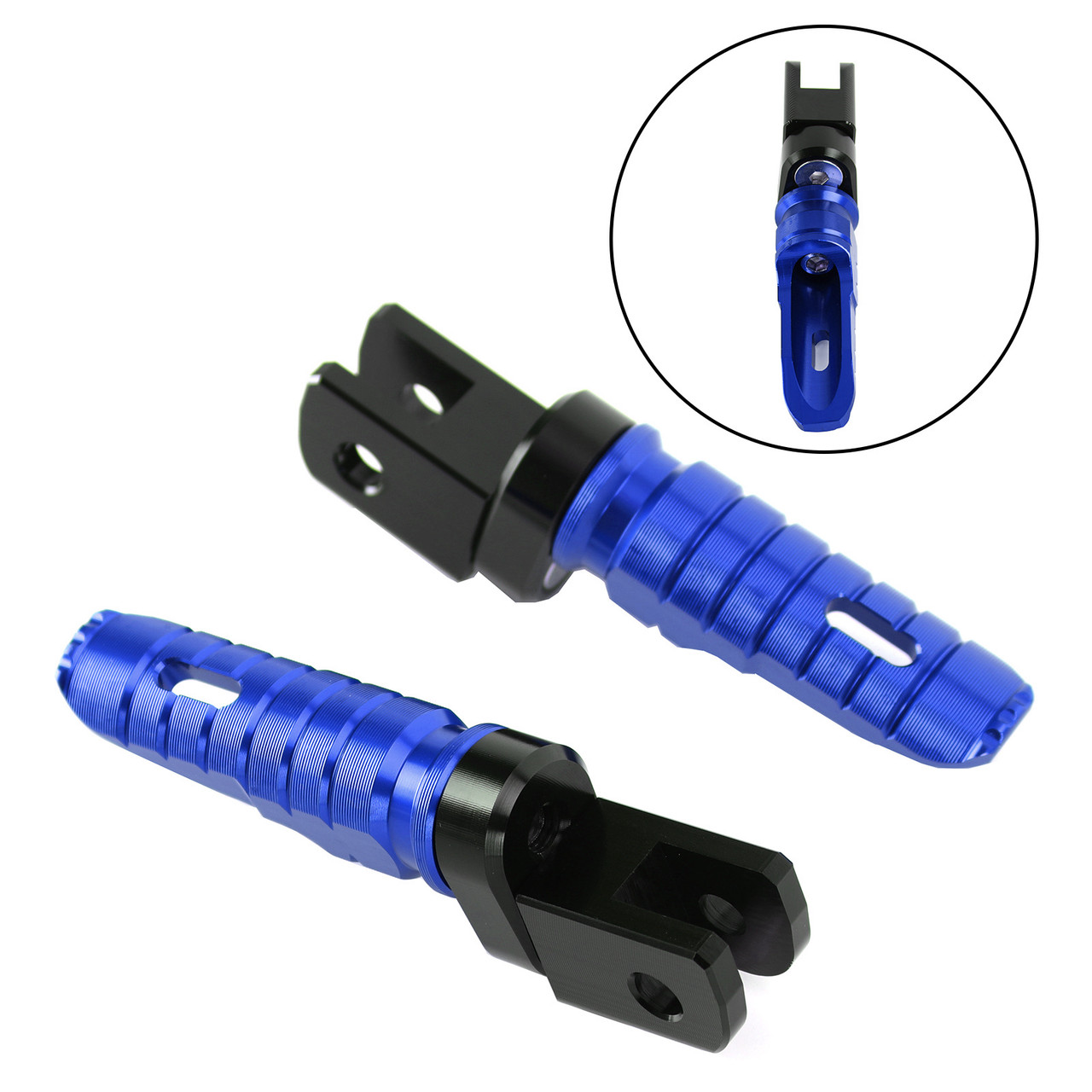 Front Footrests Foot Peg for Triumph Street Triple 765/R/S/RS Daytona 675/R Blue