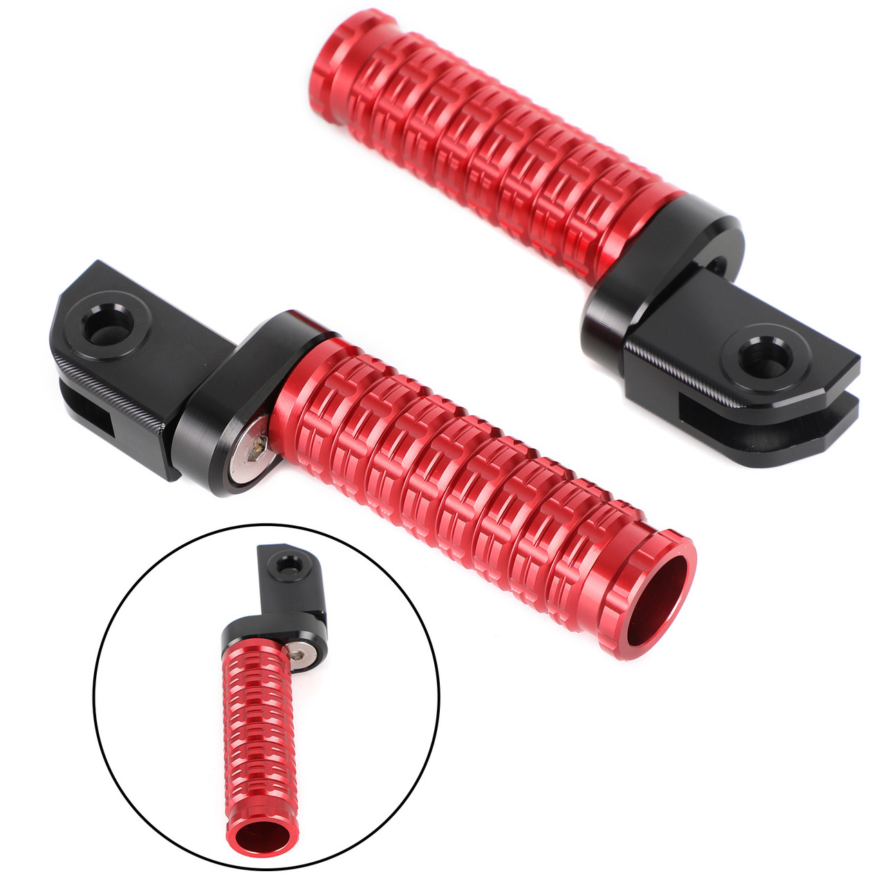 Front Footrests Foot Peg for Aprilia RS660 Tuono 660 RSV4 Factory 2021-2022 Red