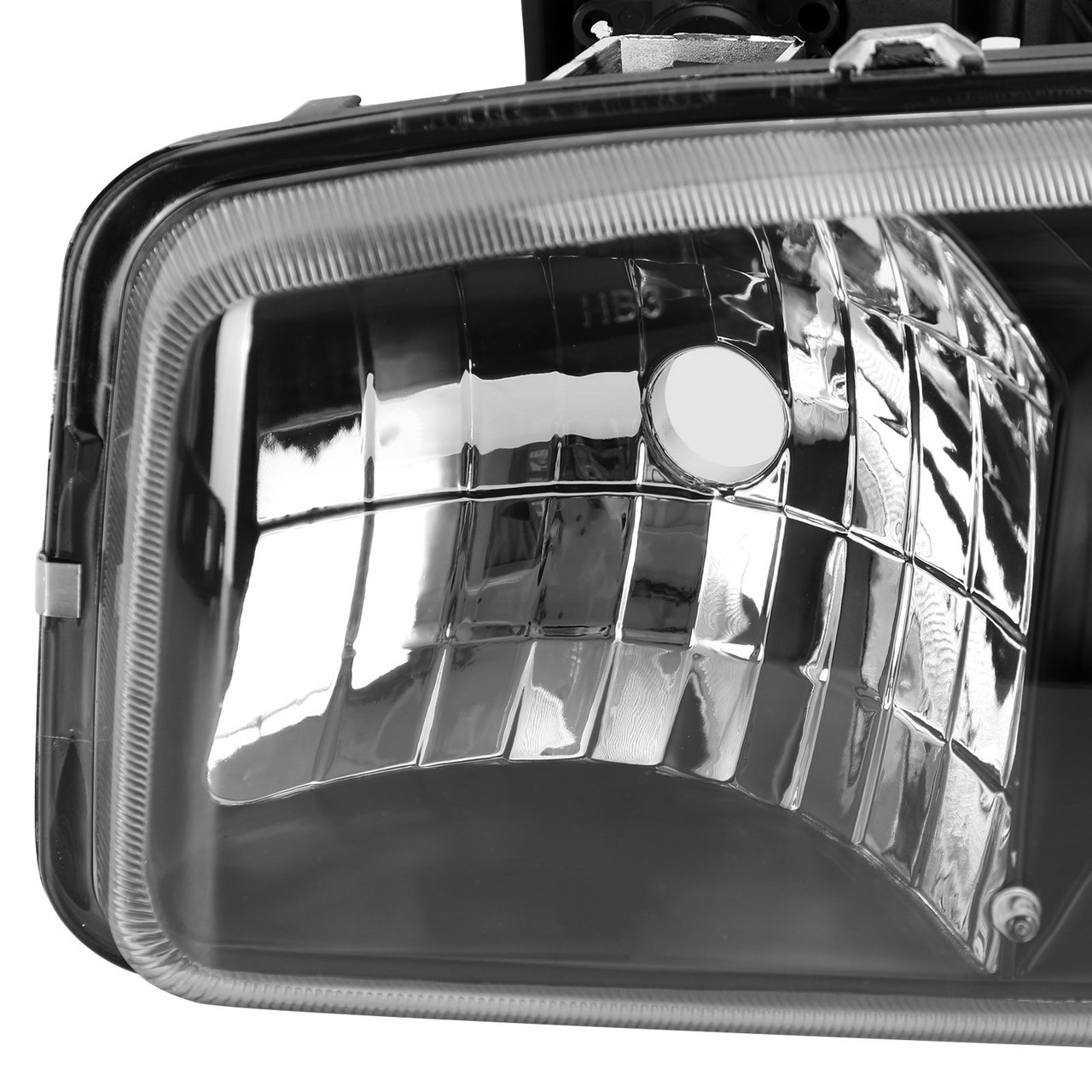 Black Housing Clear Side Headlights/Lamp Assembly For GMC Sierra Yukon XL 99-06