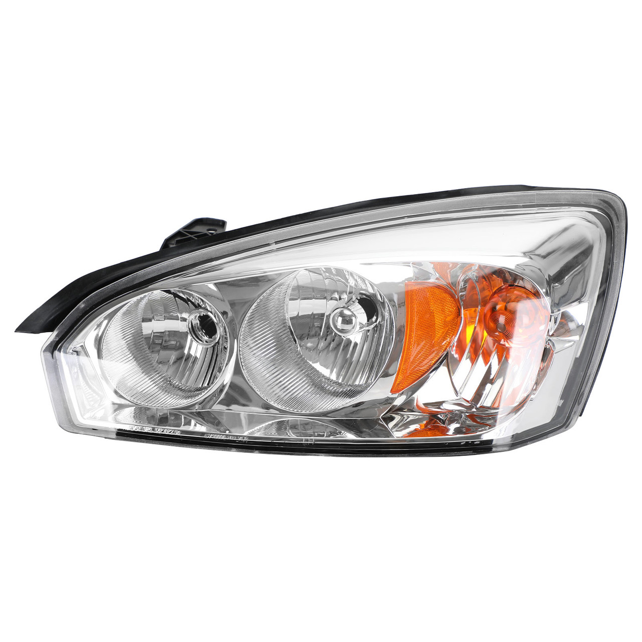 Chrome Housing Clear Amber Headlights Assembly For Chevr Malibu 2004-2008