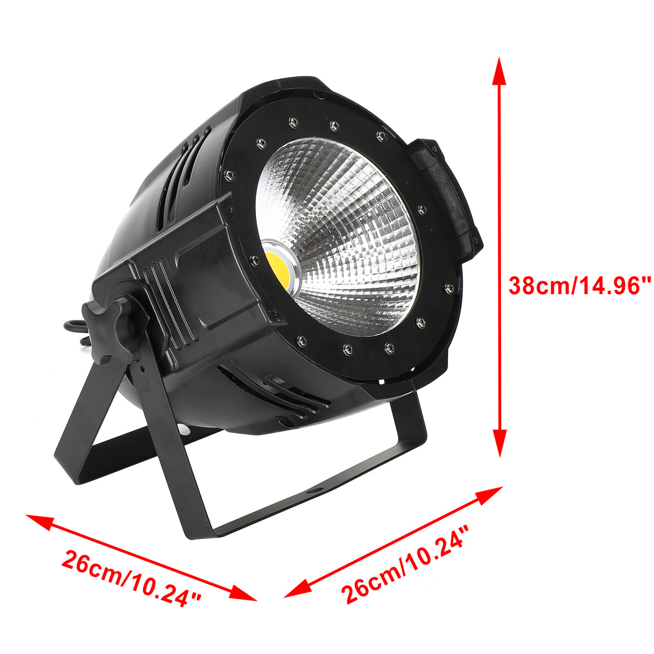 200W COB LED Stage Par Light Cool Warm White DMX Audience Blinder