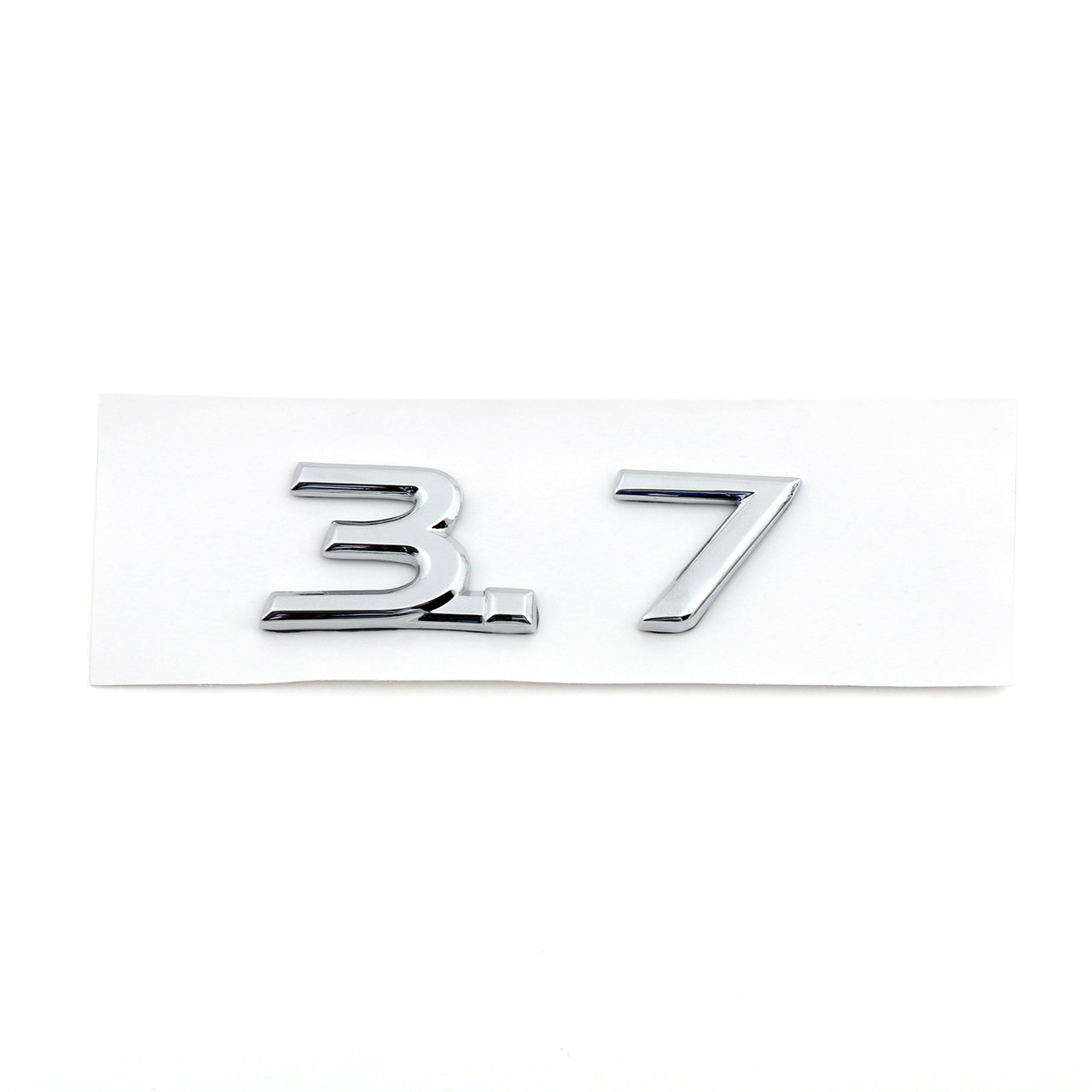 Chrome 3.7 Fender Side Boot Emblem Badge Decal For infiniti Q50 QX70 2014+