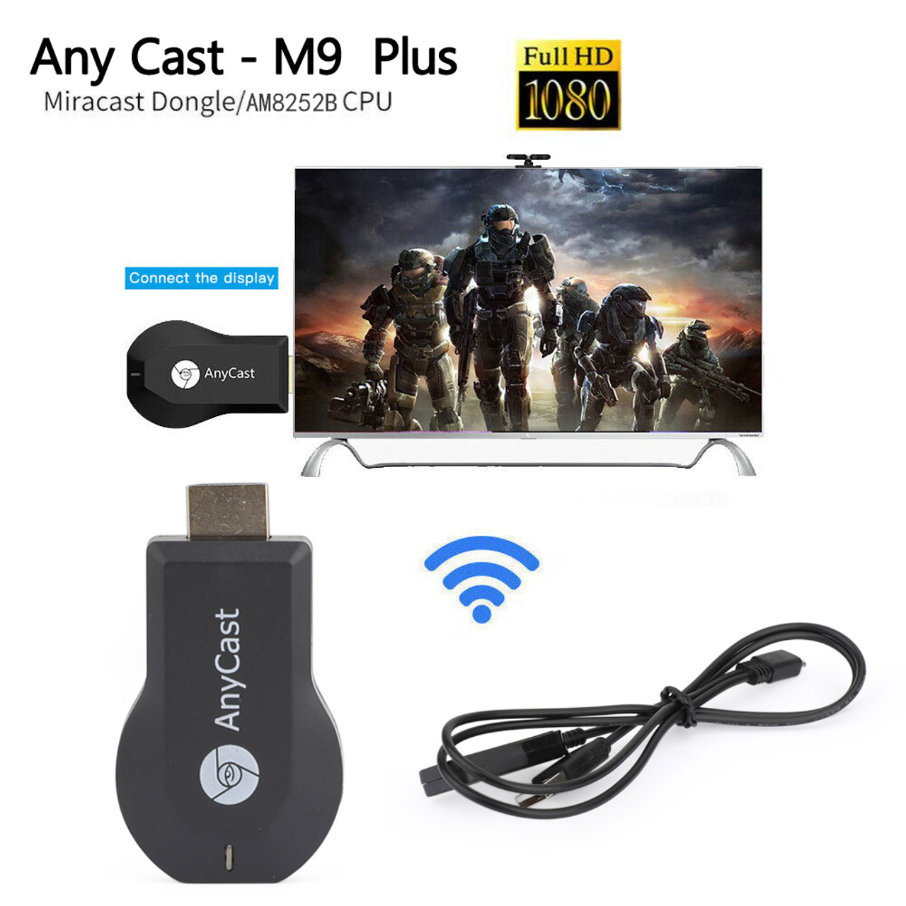 Anycast M9+ Air Play HD TV Stick WIFI Display Receiver Dongle Streamer