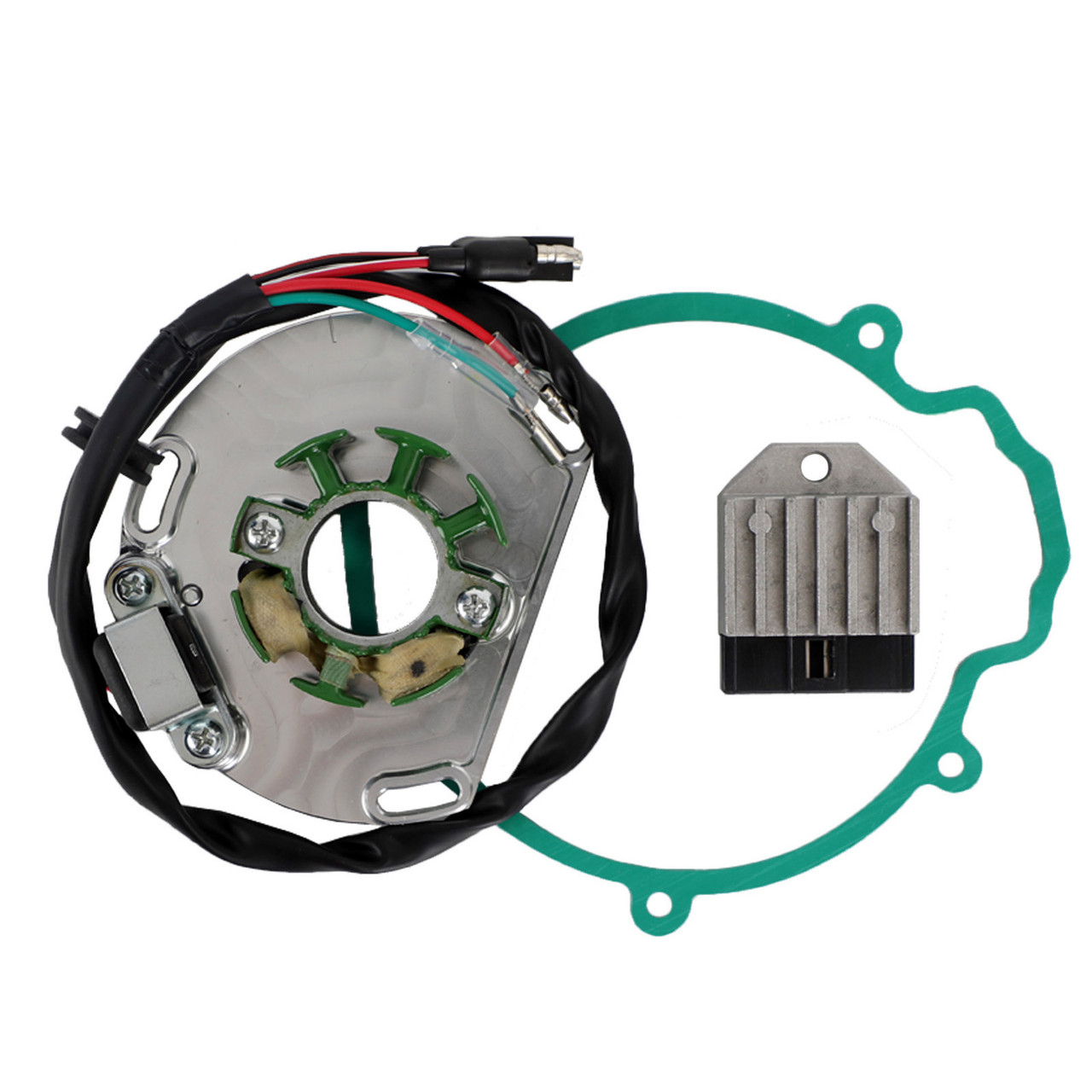 Magneto Coil Stator + Voltage Regulator + Gasket Assy Fit for 250