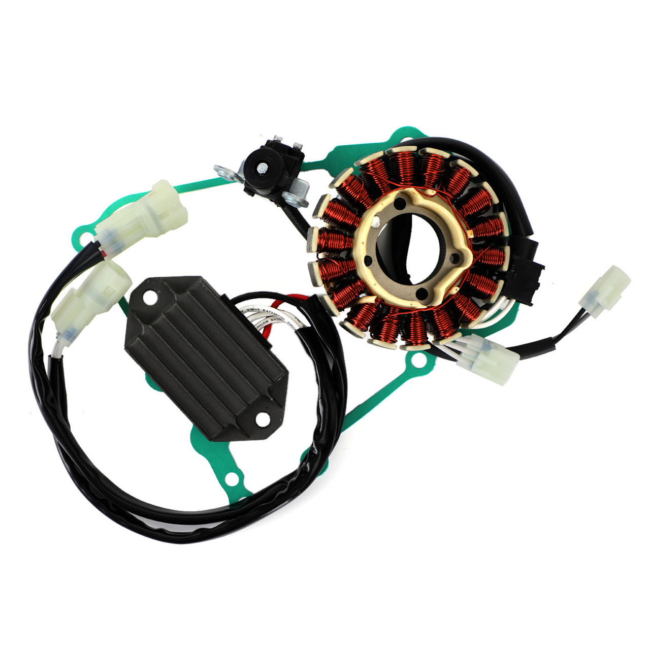 Magneto Coil Stator + Voltage Regulator + Gasket Assy Fit for Yamaha WR450F WR450FB 12 WR450FD 13 WR450FE 14 WR450FF 15