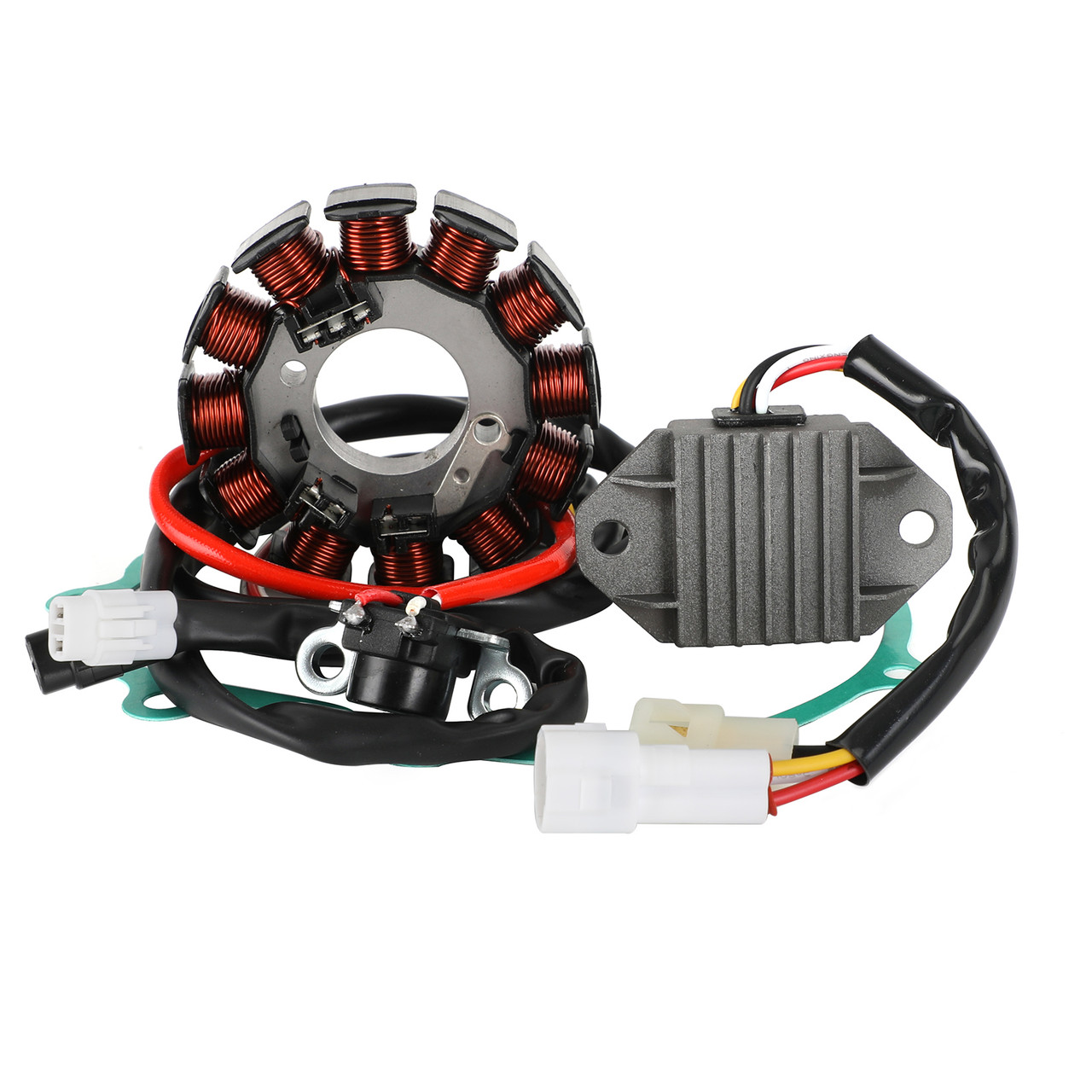 Magneto Coil Stator + Voltage Regulator + Gasket Assy Fit for GAS GAS EC250 EC250F Enduro 4T 2013-2015 EC300 EC300F Racing 4T 2015