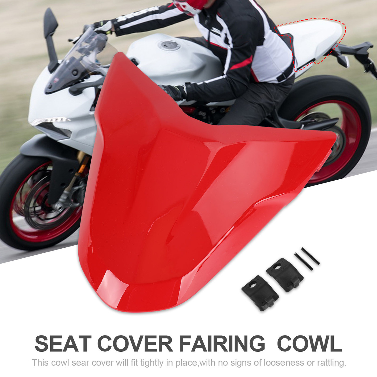 Tail Rear Seat Cover Fairing Cowl fit for DUCATI Supersport 939 All Year RED