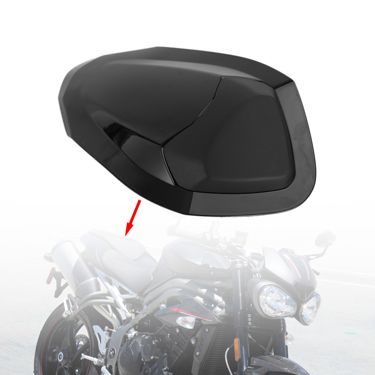 Rear Tail Seat Fairing Cowl For Triumph Street Triple RS 765 2017-2019 GBlack