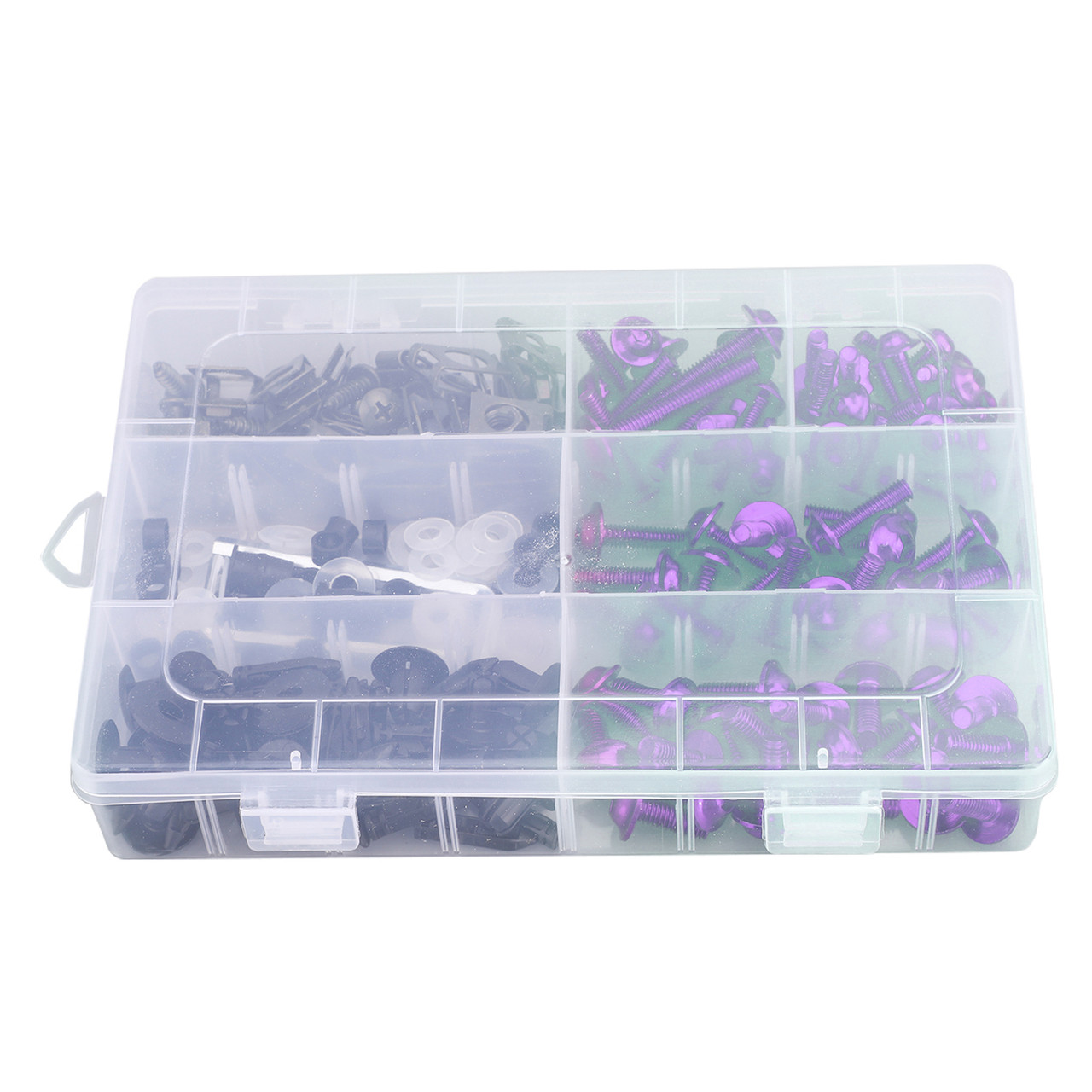 198PCS Motorcycle Sportbike Windscreen Fairing Bolts Kit Fastener Clips Screws For Ducati CBR1000RR -- 2004 2008 2010 2013-2015 PUR~BC1