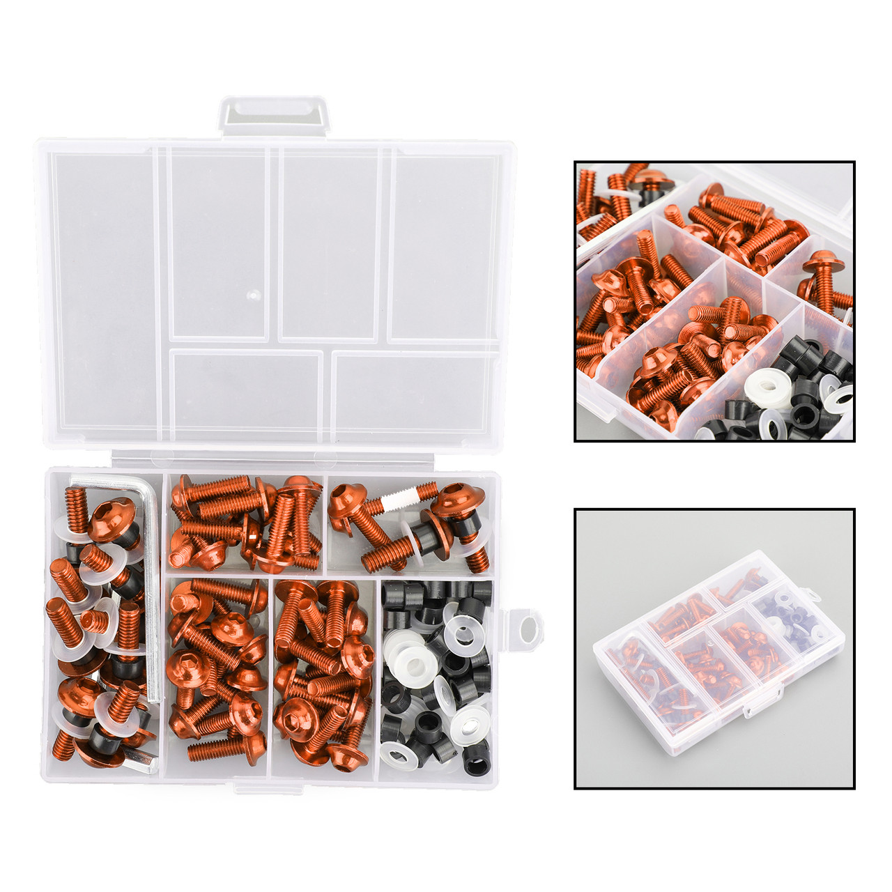 158Pcs Motorcycle Sportbike Windscreen Fairing Bolts Kit Fastener Clips Screws Fit For Honda Motorcycle/Sportbikes/Scooter/Streetbikes ORG~BC1