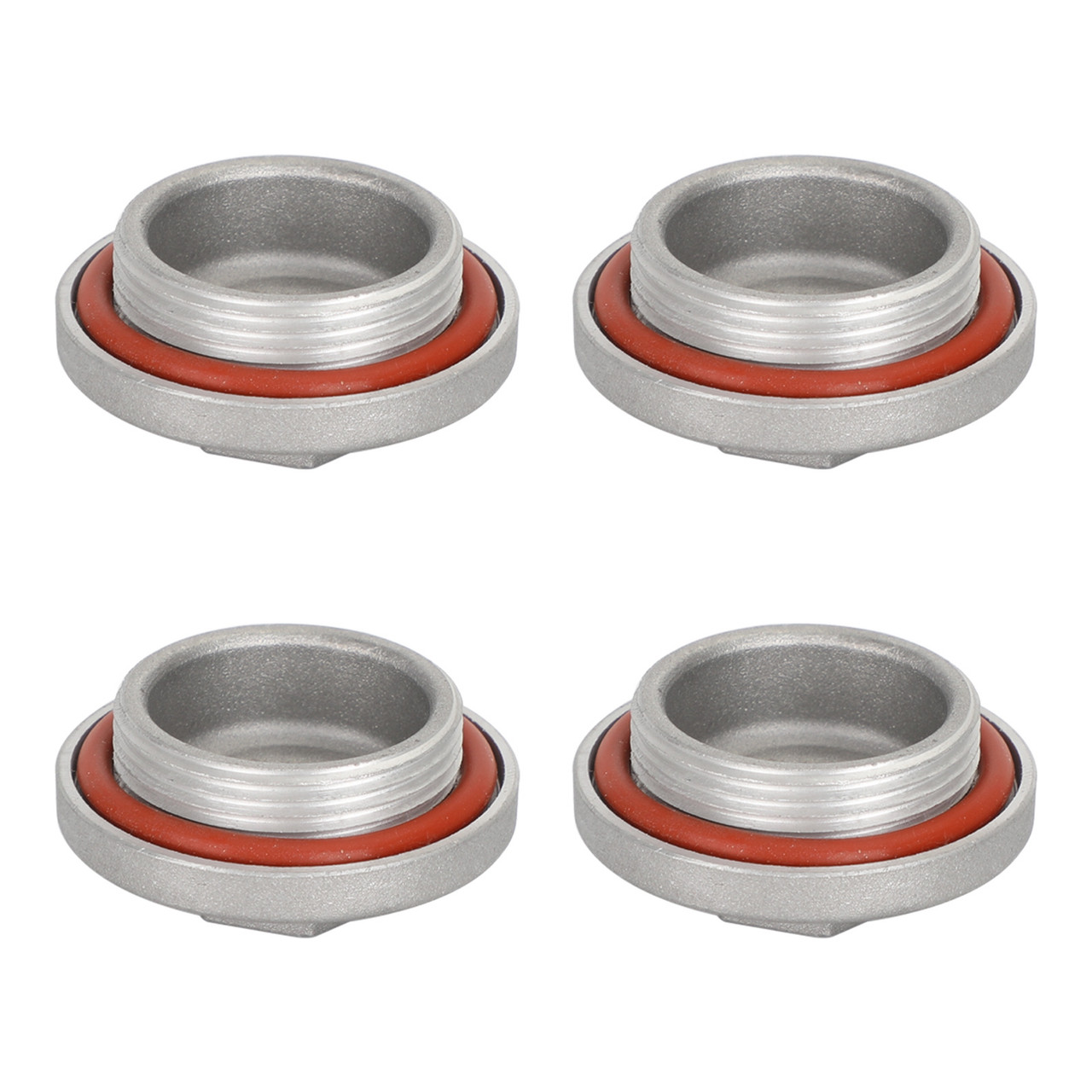 Engine Valve Tappet Adjustment Cover Inspection Cap O-Ring 17mm Fit for Suzuki 1983-1987 QuadRunner (LT125) 4pcs