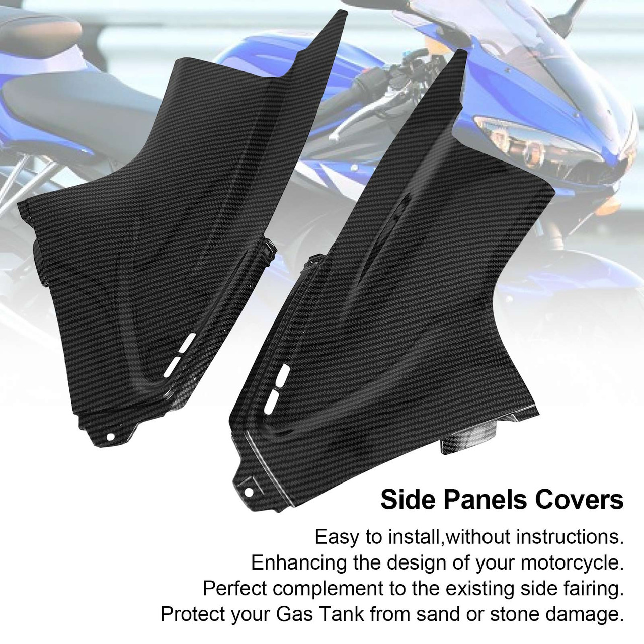 Gas Tank Side Panel Cover Fairing Fit for Yamaha YZF R6 2003-2005 CBN