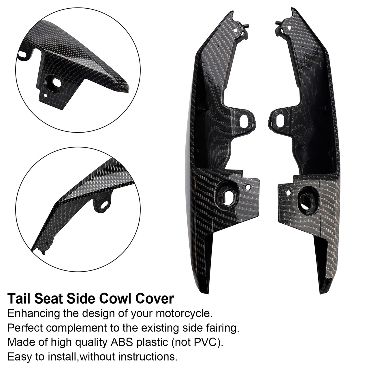 Tail Seat Side Cowl Cover Fit for Yamaha MT-09 FZ09 2017-2021 CBN