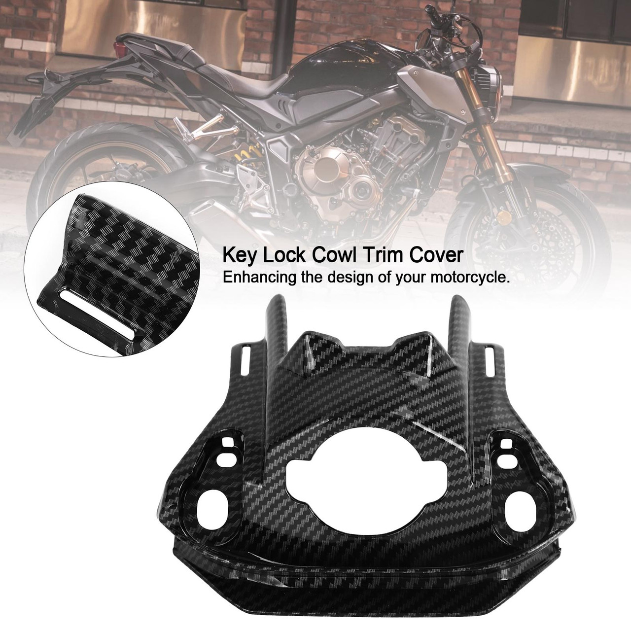 Key Lock Cowl Trim Cover Fit for Honda CBR650R/CB650R 2019-2021 CBN