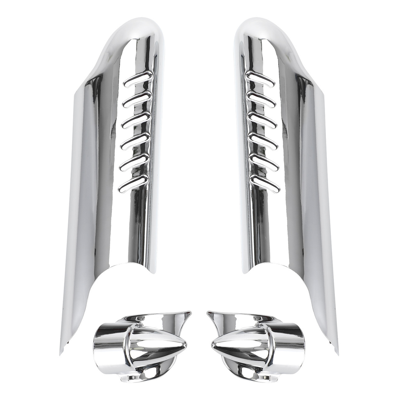 Fork Lower Leg Deflectors Shield Cover fit for Touring Electra Glide Classic EFI FLHTCI : 2000¨C2006 Chrome