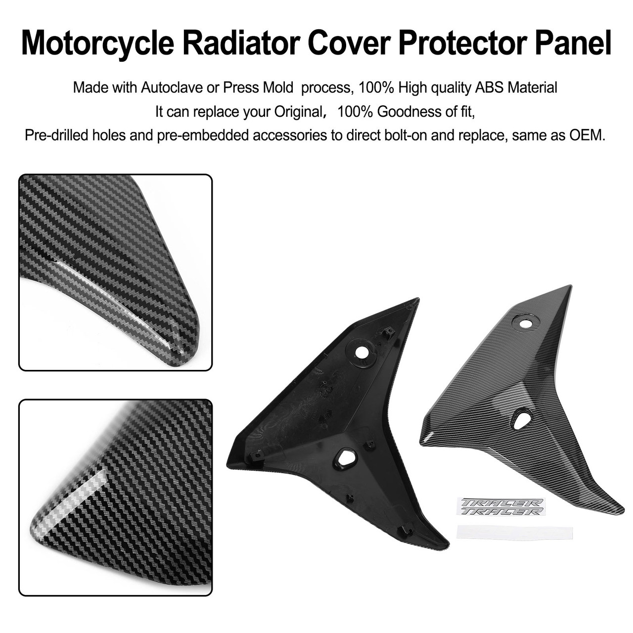Motorcycle Radiator Cover Protector Panel YAMAHA tracer 900 GT 2018-2020 CBN