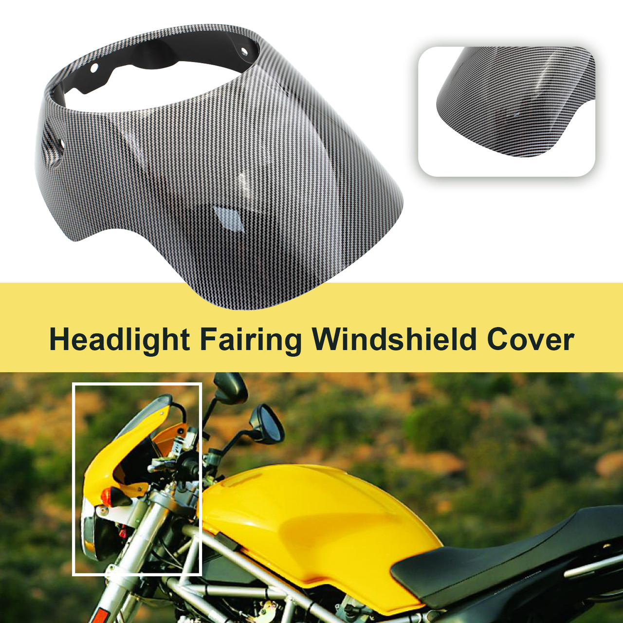 Headlight Fairing Windshield Cover For Triumph Bonneville T100 T12 CBN~BC1