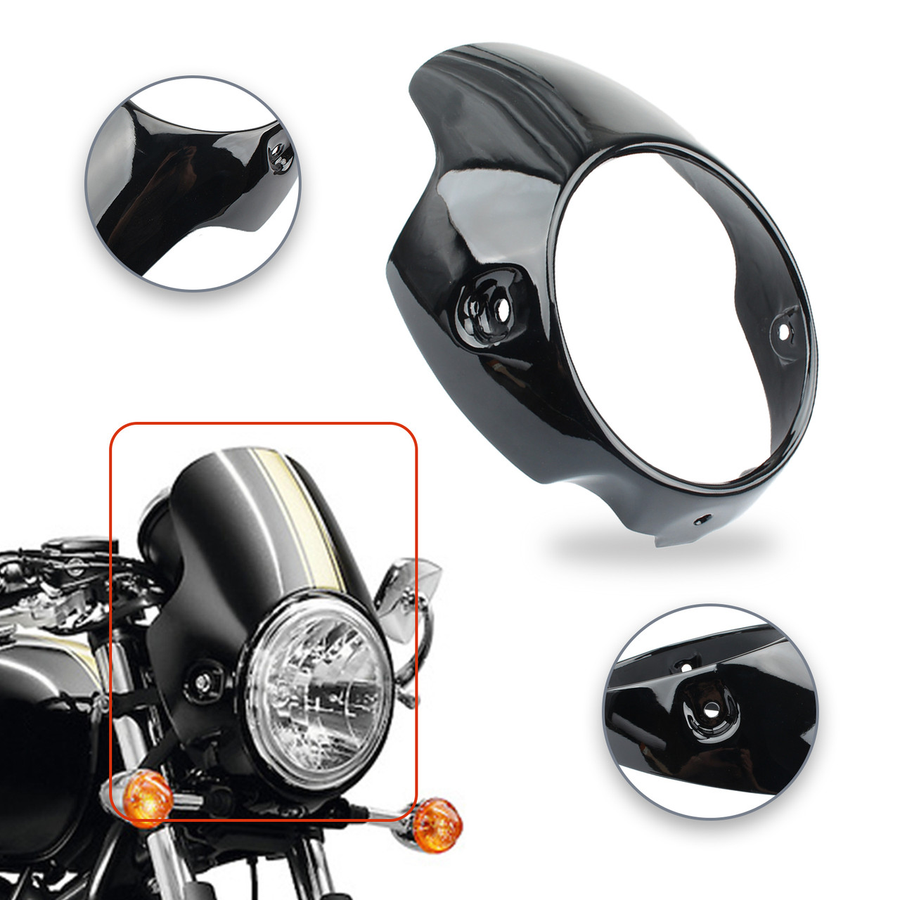 Headlight Fairing Windshield Cover For Triumph Bonneville T100 T12