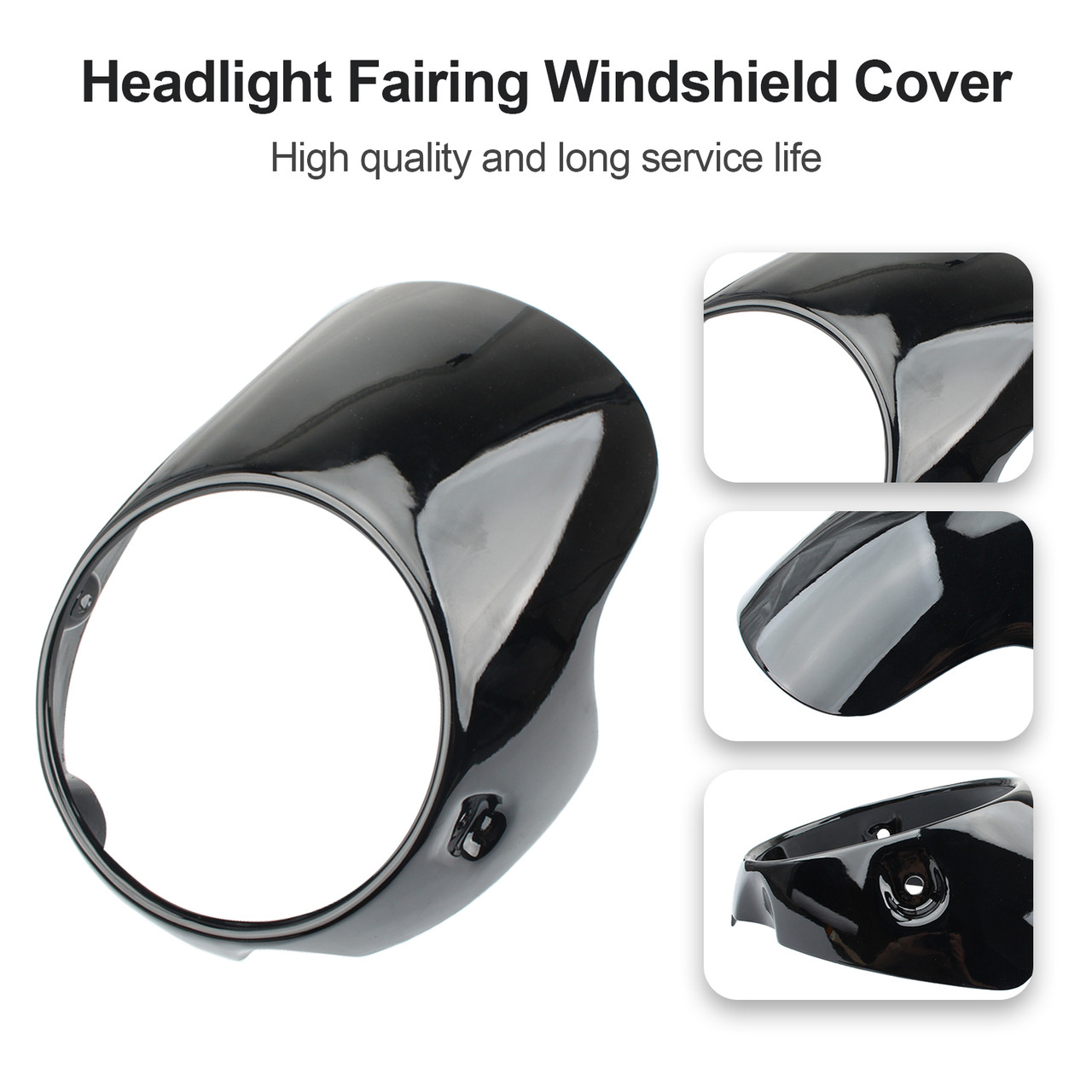 Headlight Fairing Windshield Cover For Triumph Bonneville T100 T12 GBLK~BC1