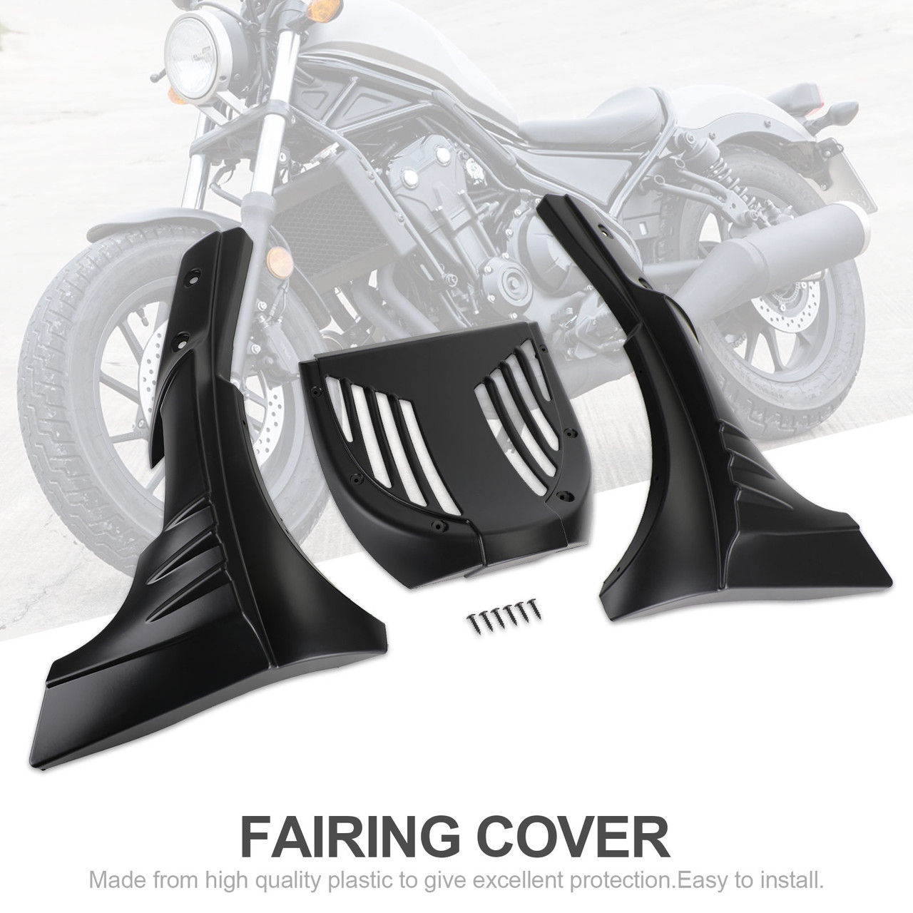 FAIRING COVER For HONDA REBEL CMX 300 500 2017-2021 BLK