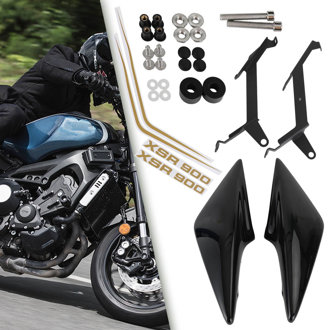 Side Fairing Panel Cove Fit for Yamaha XSR900 2016-2021 B