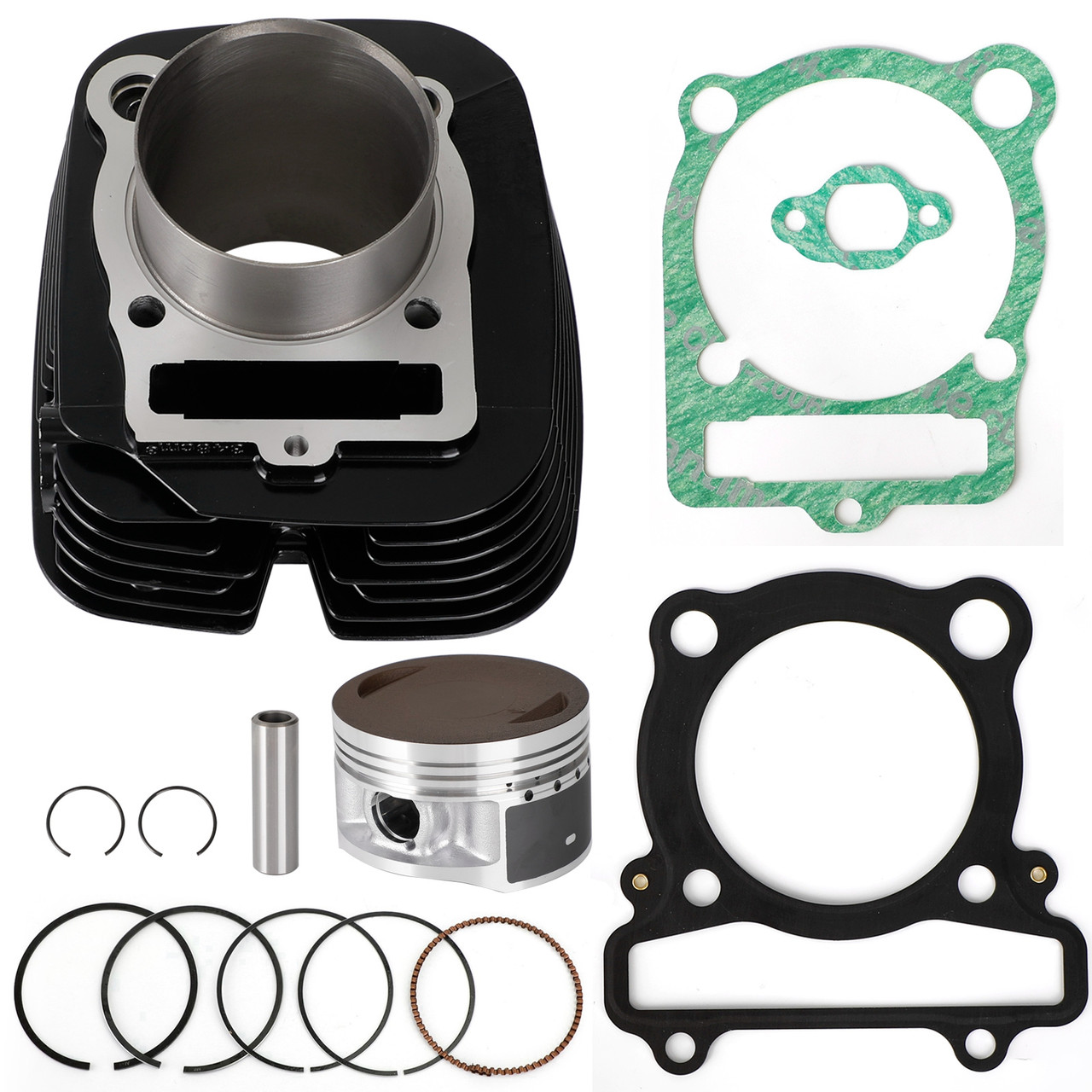 83mm Cylinder Jug Piston Gasket Kit Yamaha Moto-4 350 (YFM350ER) 87 - 95 Big Bear 350 2x4 (YFM350U) 96 - 99 Warrior 350 (YFM350X) 87 - 04 Wolverine 350 2x4 (YFM350X) 06 - 09 (M587-A063)