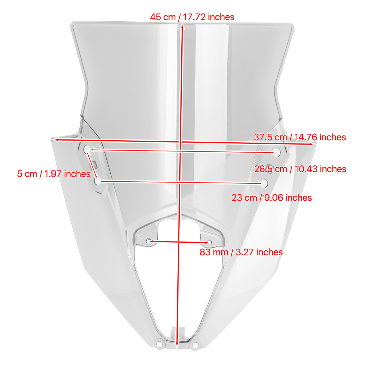 Windshield Fit for Kawasaki NINJA 650 ER6F 2020-2022 CLE