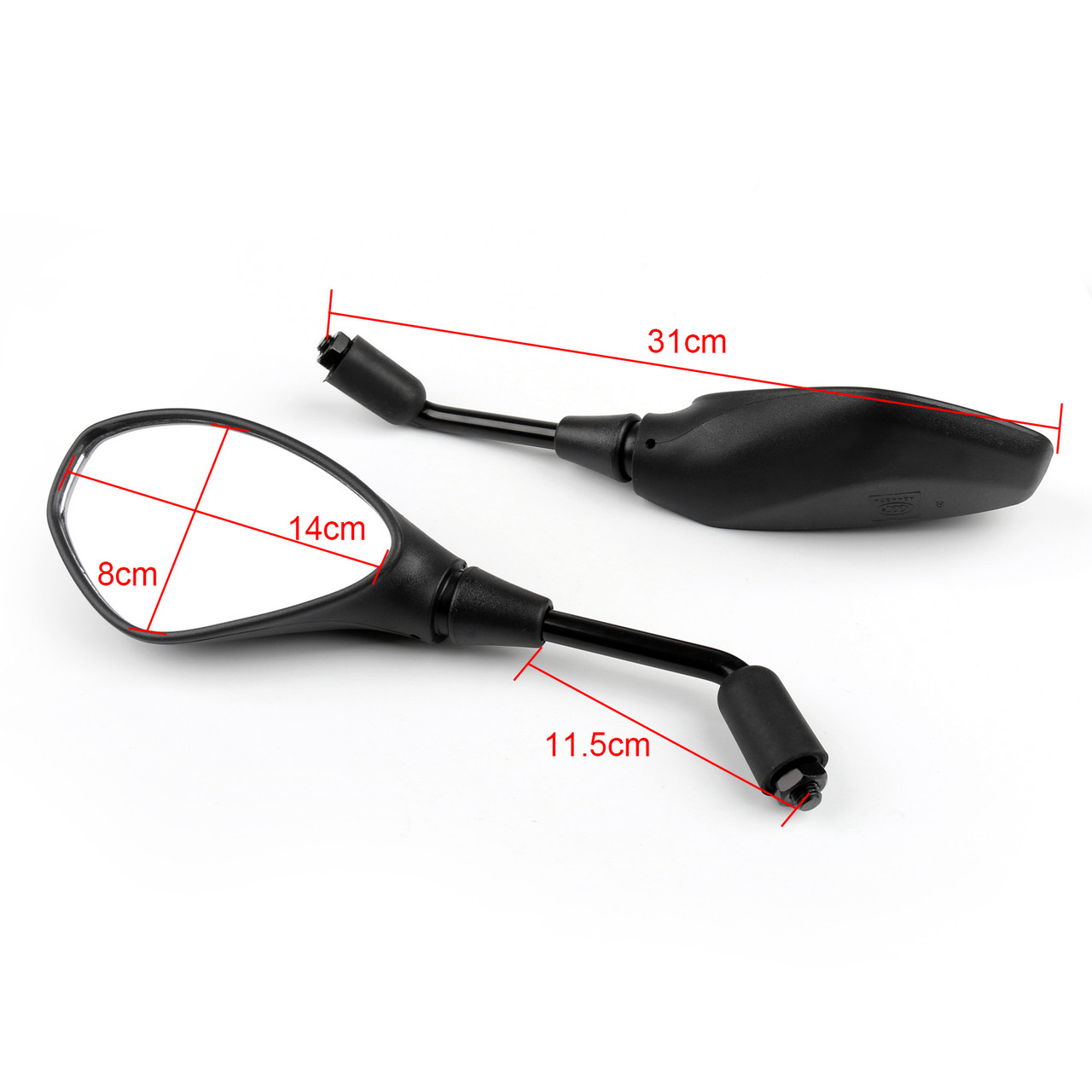 1 Pair Rear View Mirrors(left&right) For BMW F650GS 2008-2011 F800GS 2008-2011 F700GS 2008-2011 Black~BC1