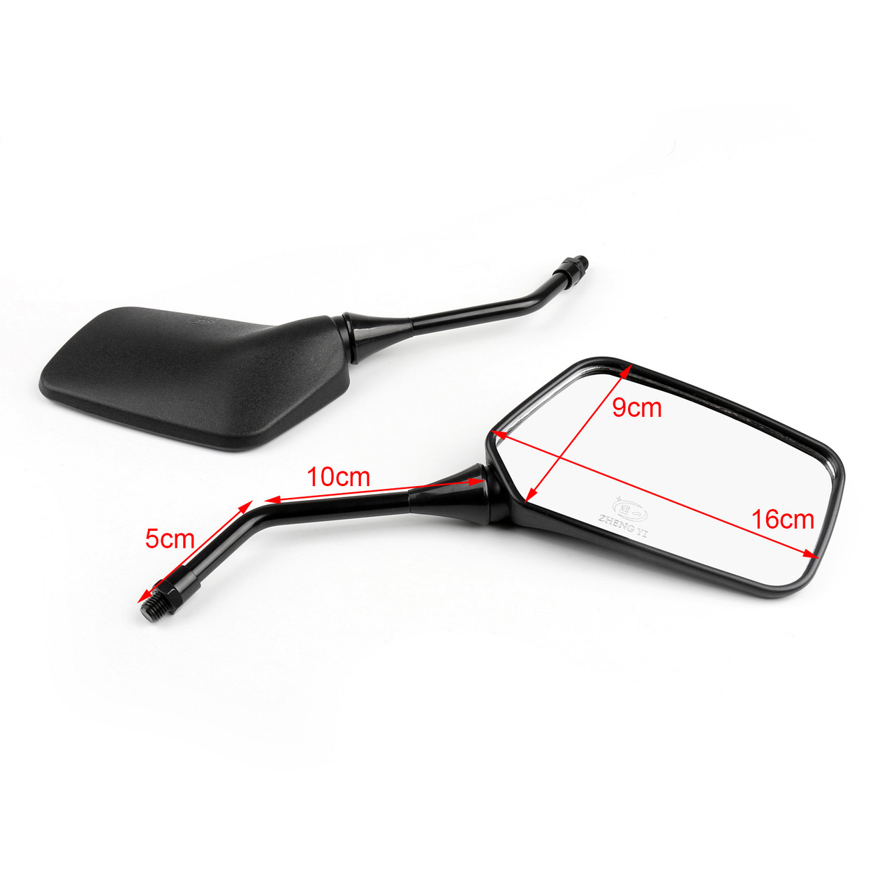 1 Pair Rear View Mirrors(left&right) For Honda CB250 Nighthawk 1991-2008 NX125 1988-1997 NX650 1988-1999 Black