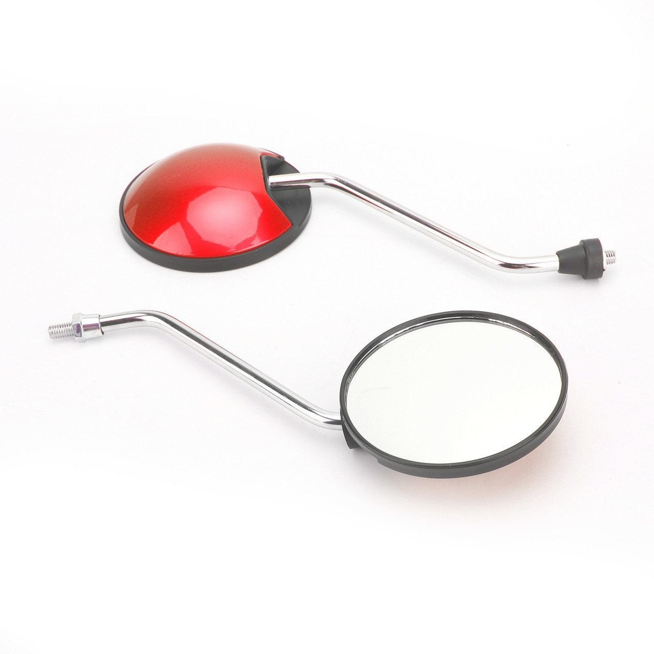 Pair 8mm Rearview Mirrors fits for Suzuki Scooter Motorcycle Moped Bike ATV with 8MM threads Red~BC1