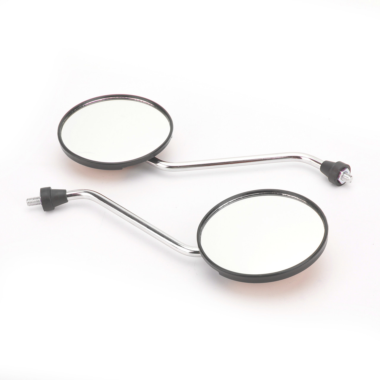 Pair 8mm Rearview Mirrors fits For Kawasaki Scooter Motorcycle Moped Bike ATV with 8MM threads Red~BC3