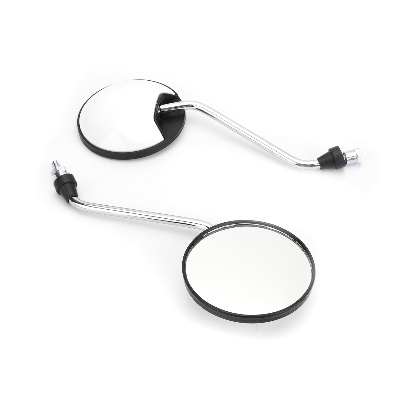 Pair 8mm Rearview Mirrors fits for Suzuki Scooter Motorcycle Moped Bike ATV with 8MM threads White~BC1