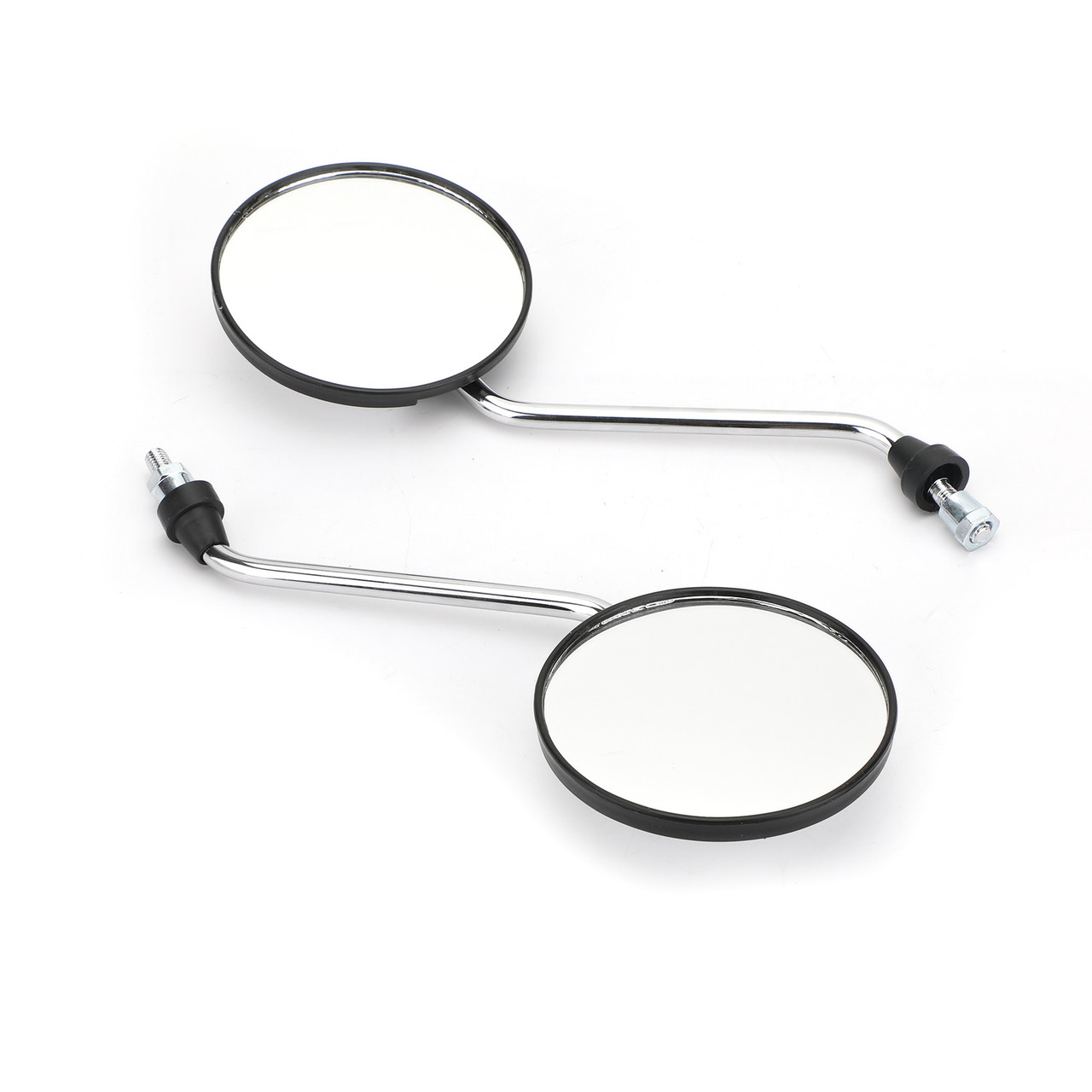 Pair 8mm Rearview Mirrors fits for Suzuki Scooter Motorcycle Moped Bike ATV with 8MM threads White~BC1