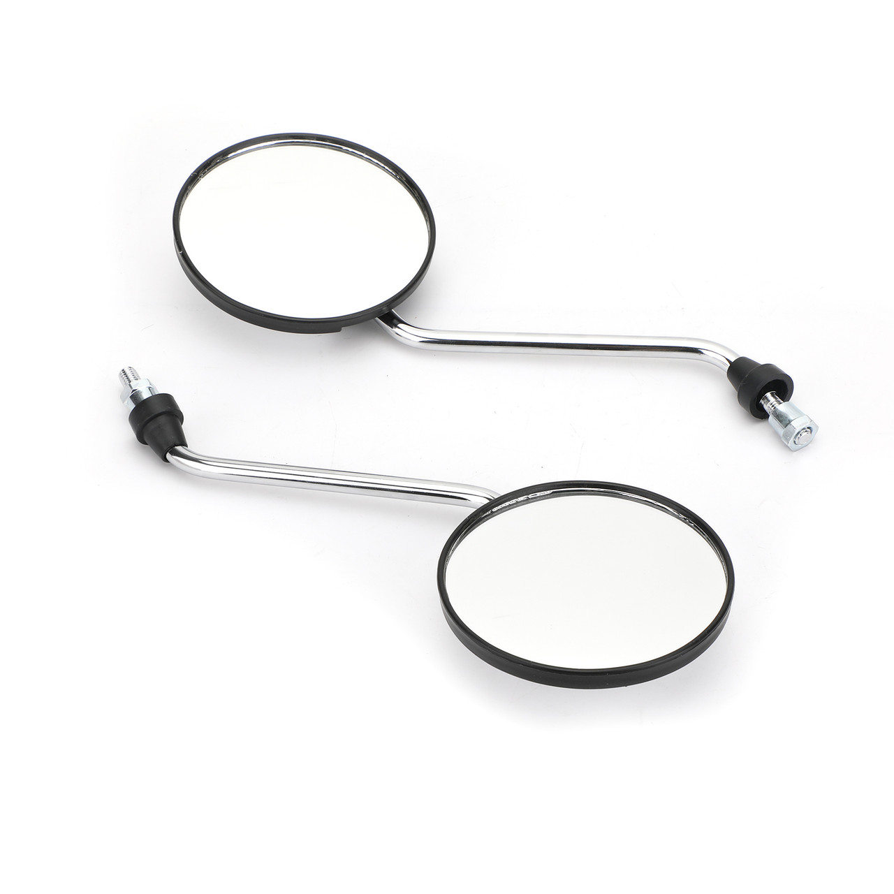 Pair 8mm Rearview Mirrors fits for Honda Scooter Motorcycle Moped Bike ATV with 8MM threads White~BC2