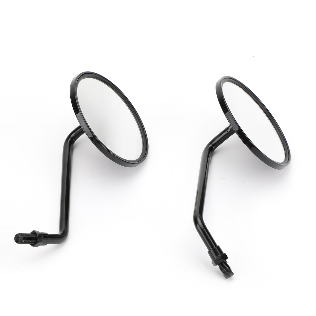 Pair of 10MM-CW Mirrors fits For Kawasaki with 10MM(CW) threads Black~BC3