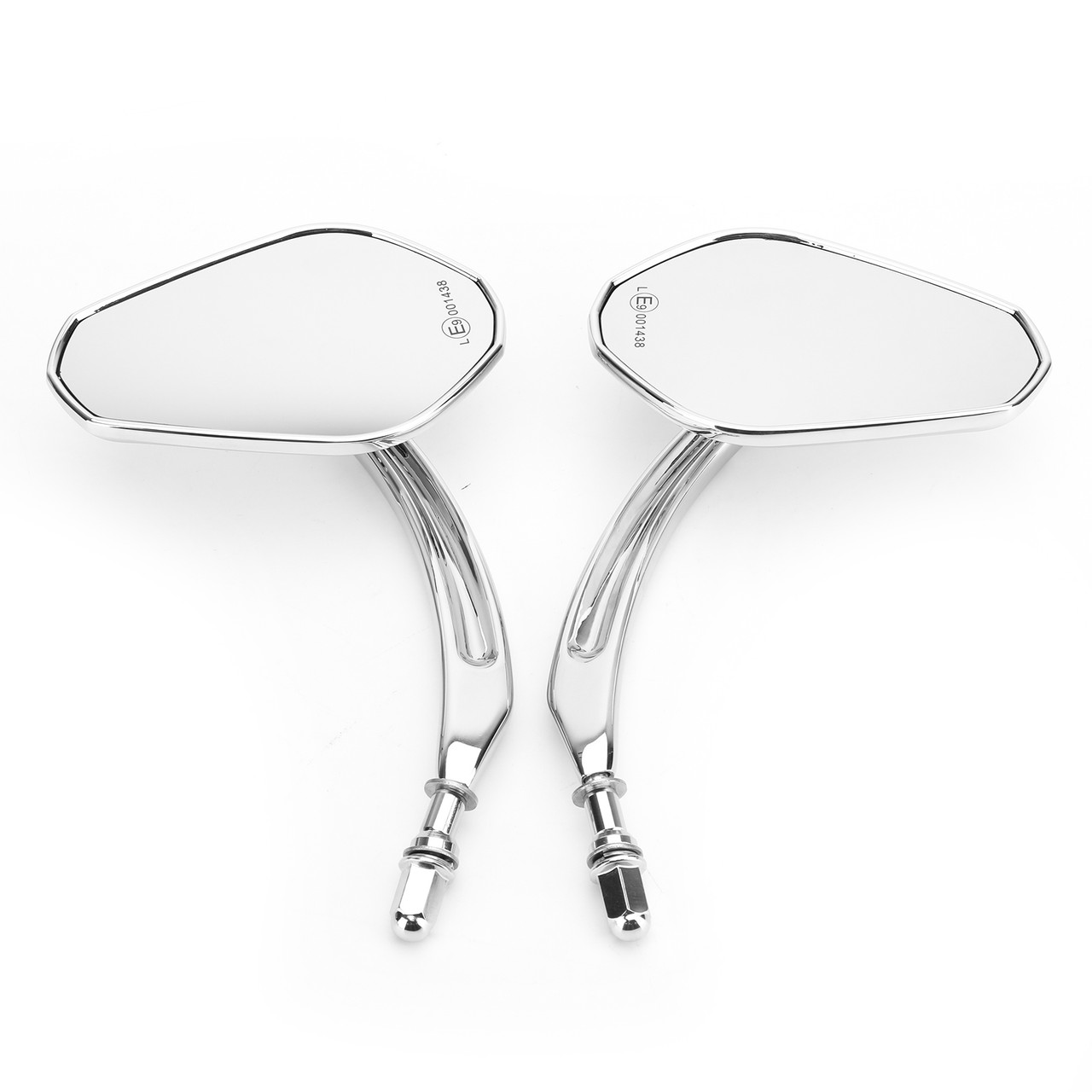 Pair Rear View Mirrors Fit For Harley Street 500 XG500 2016-2017 Heritage Softail  Classic FLSTC 1988-2017 Freewheeler  FLRT 2015-2017 Chrome