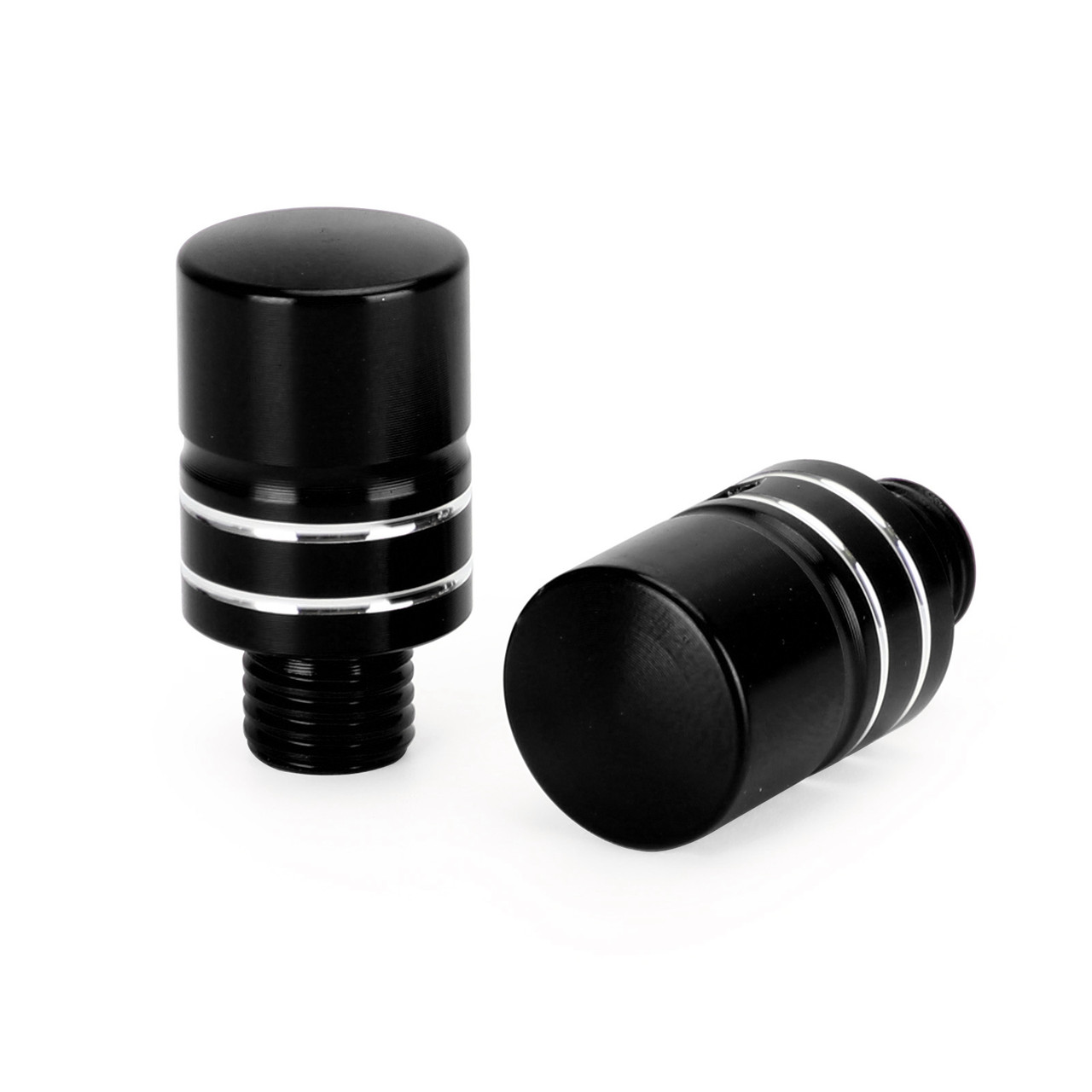 CNC Pair M10 Mirror Blanking Plugs Bolts Fit For BMW R1200GS LC 2013-2016 (Water cooling) BLK