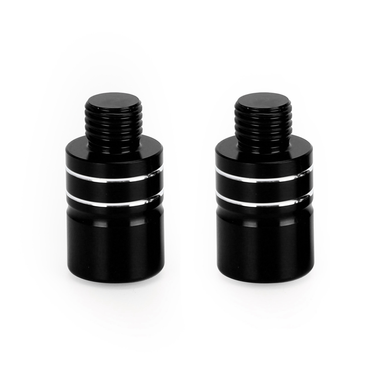 CNC Pair M10 Mirror Blanking Plugs Bolts Fit For BMW R1200GS LC 2013-2016 (Water cooling) BLK